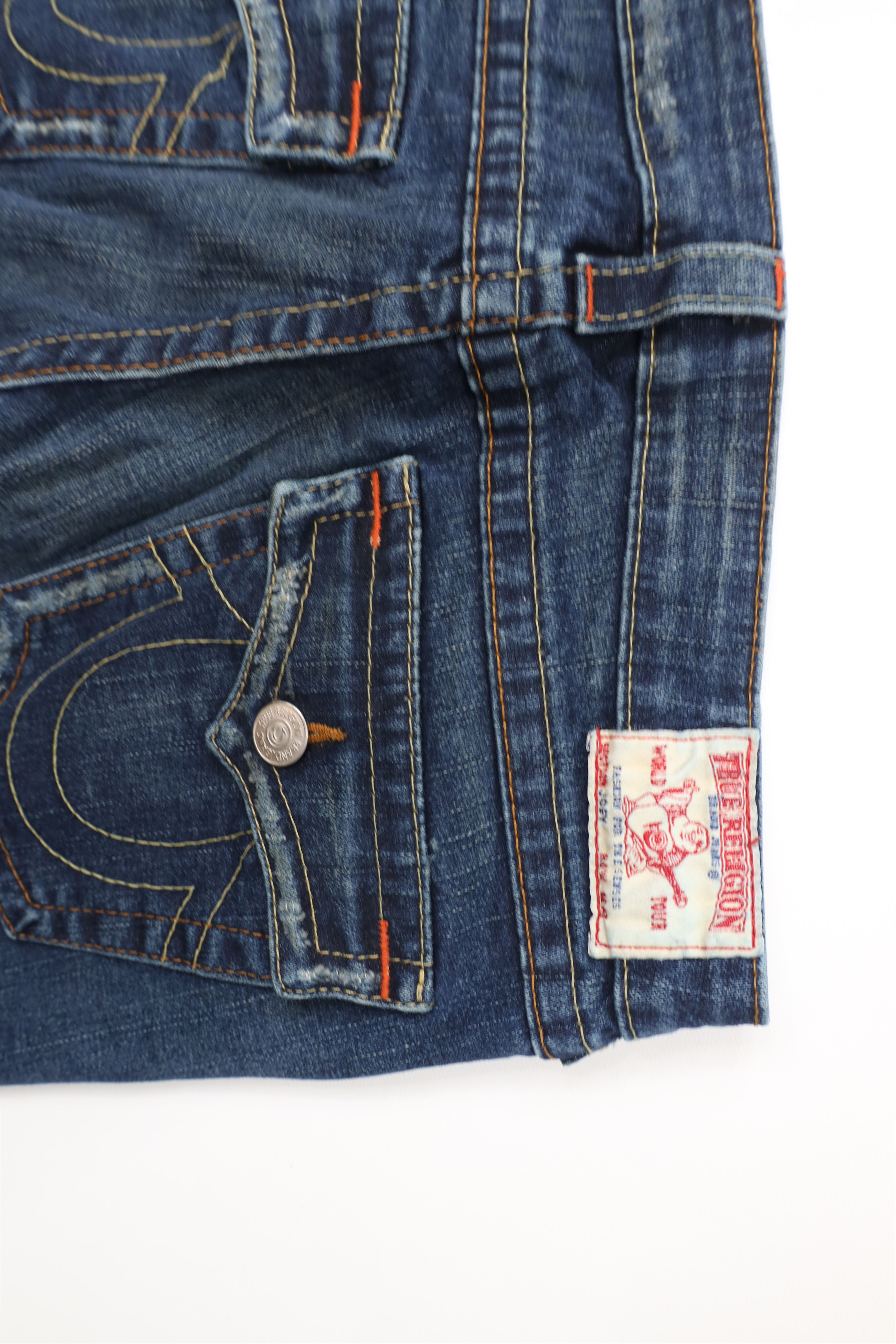 True Religion Vintage True Religion Babydoll Wide Leg Denim Jeans USA Size 31" - 14 Thumbnail