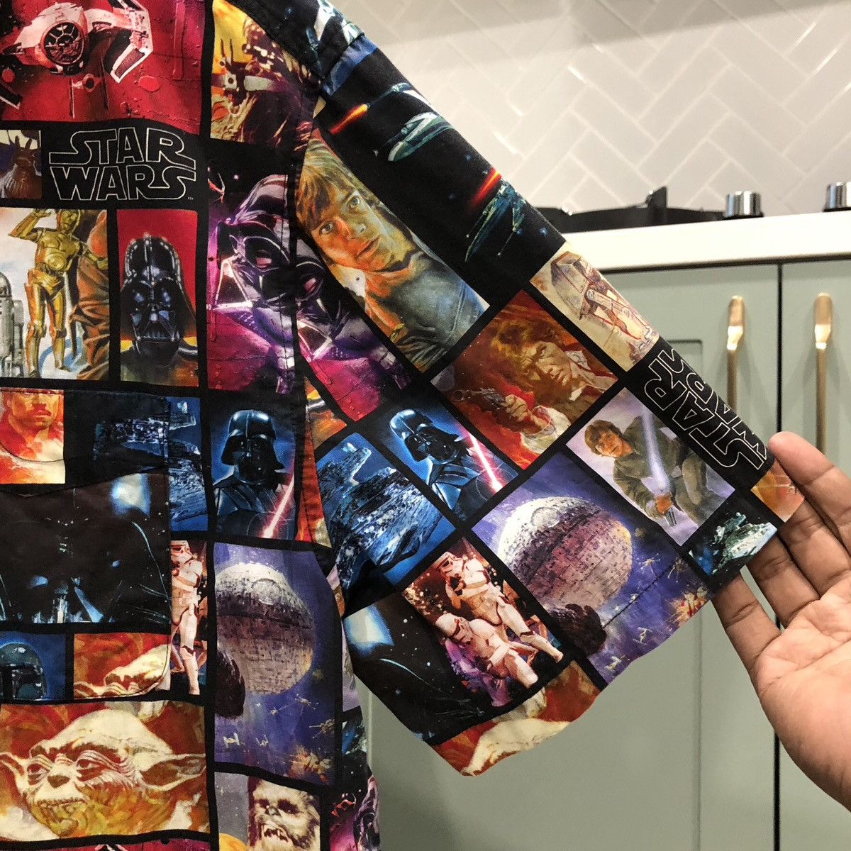 Star Wars Star Wars Full Printed Short Sleeve Button Up Size US XL / EU 56 / 4 - 8 Thumbnail