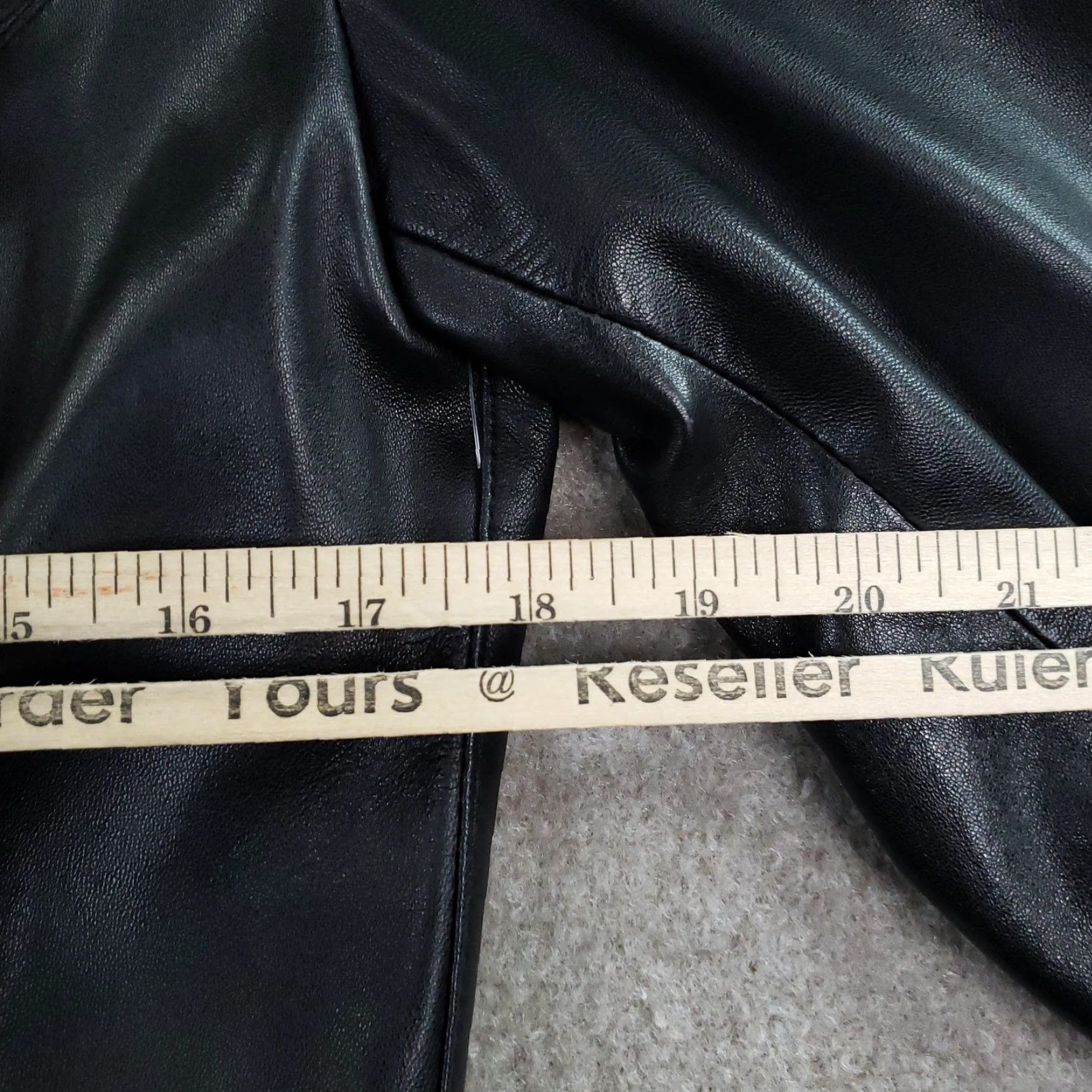 Vintage ZIP Alta Moda Firenze Coat Womens 46 Large Black Leather Made Italy Long Coat Size L / US 10 / IT 46 - 3 Thumbnail