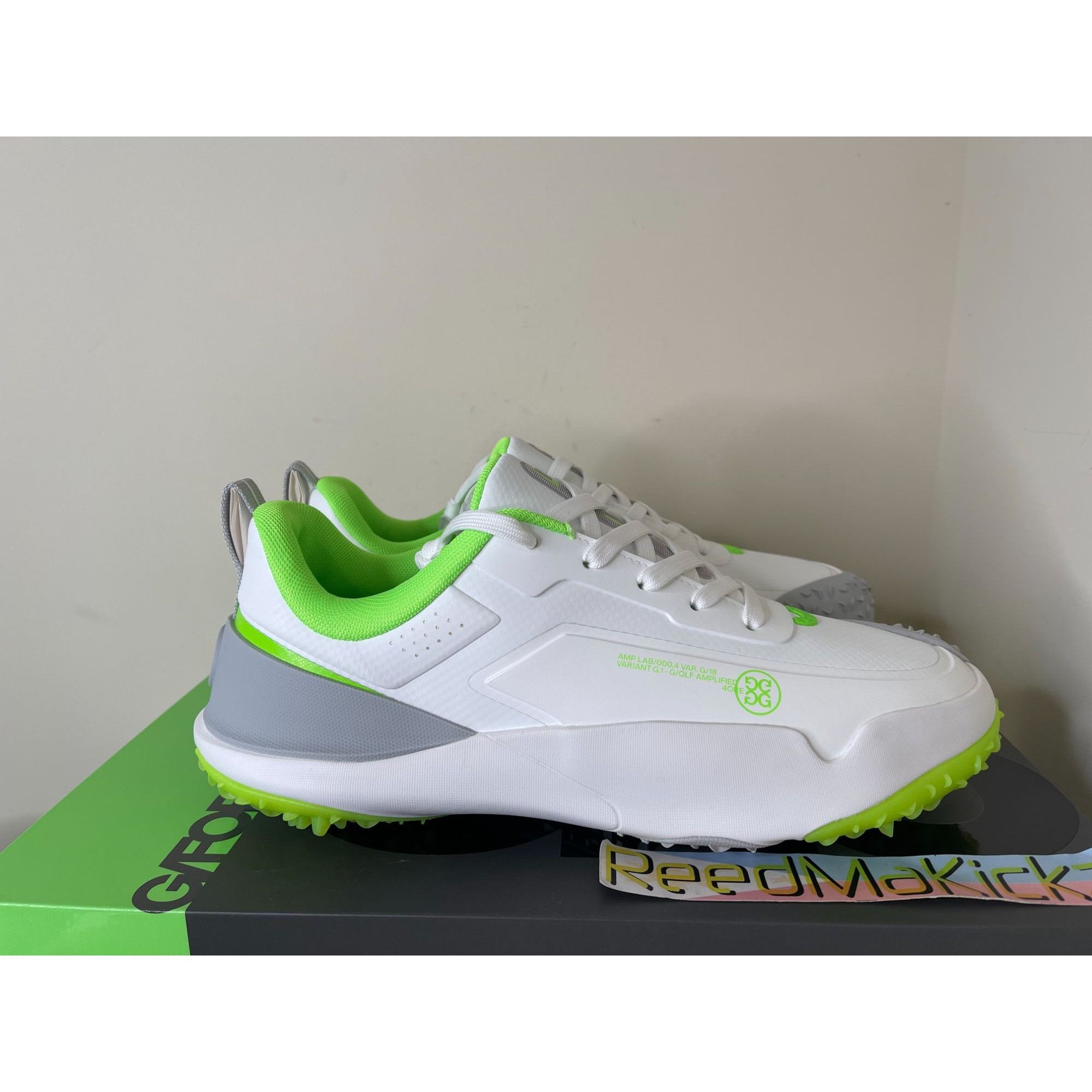 G/FORE G/FORE G/18 WHITE NIMBUS GECKO GOLF SHOES MENS 9.5US Size US 9.5 / EU 42-43 - 4 Thumbnail