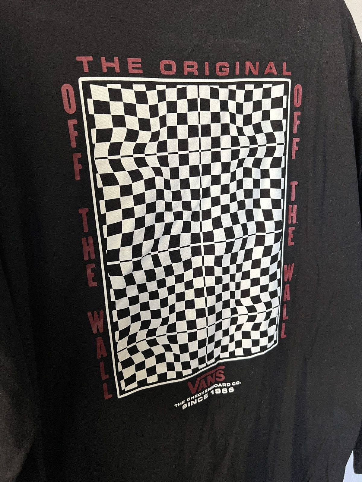 Vans Vans Men's Checker Illusion Black Shirt Size US L / EU 52-54 / 3 - 6 Thumbnail