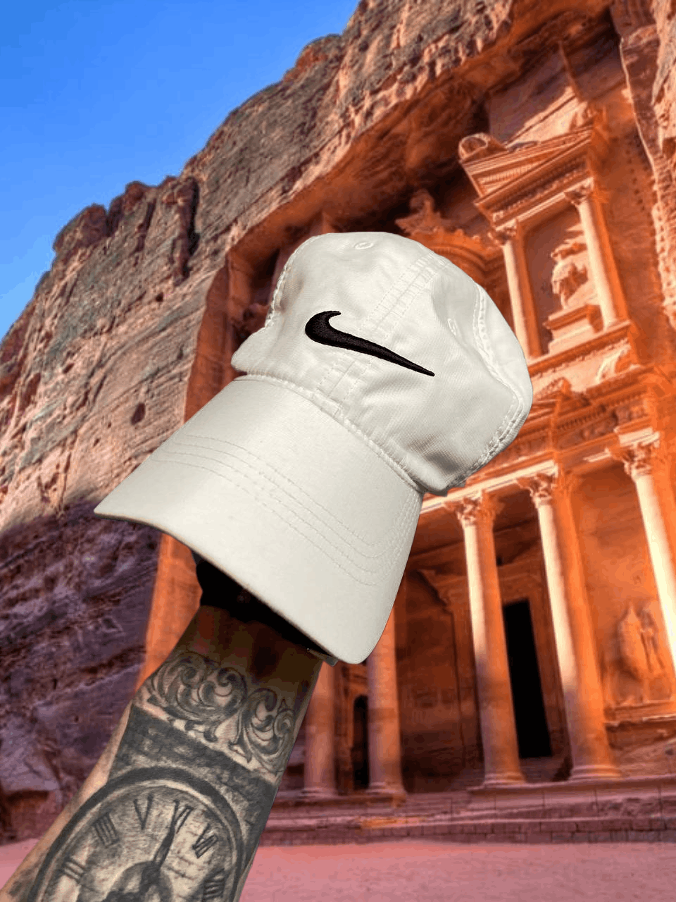 Nike Hats white Vintage Nike big logo Cap Y2K streetwear Size ONE SIZE - 1 Thumbnail
