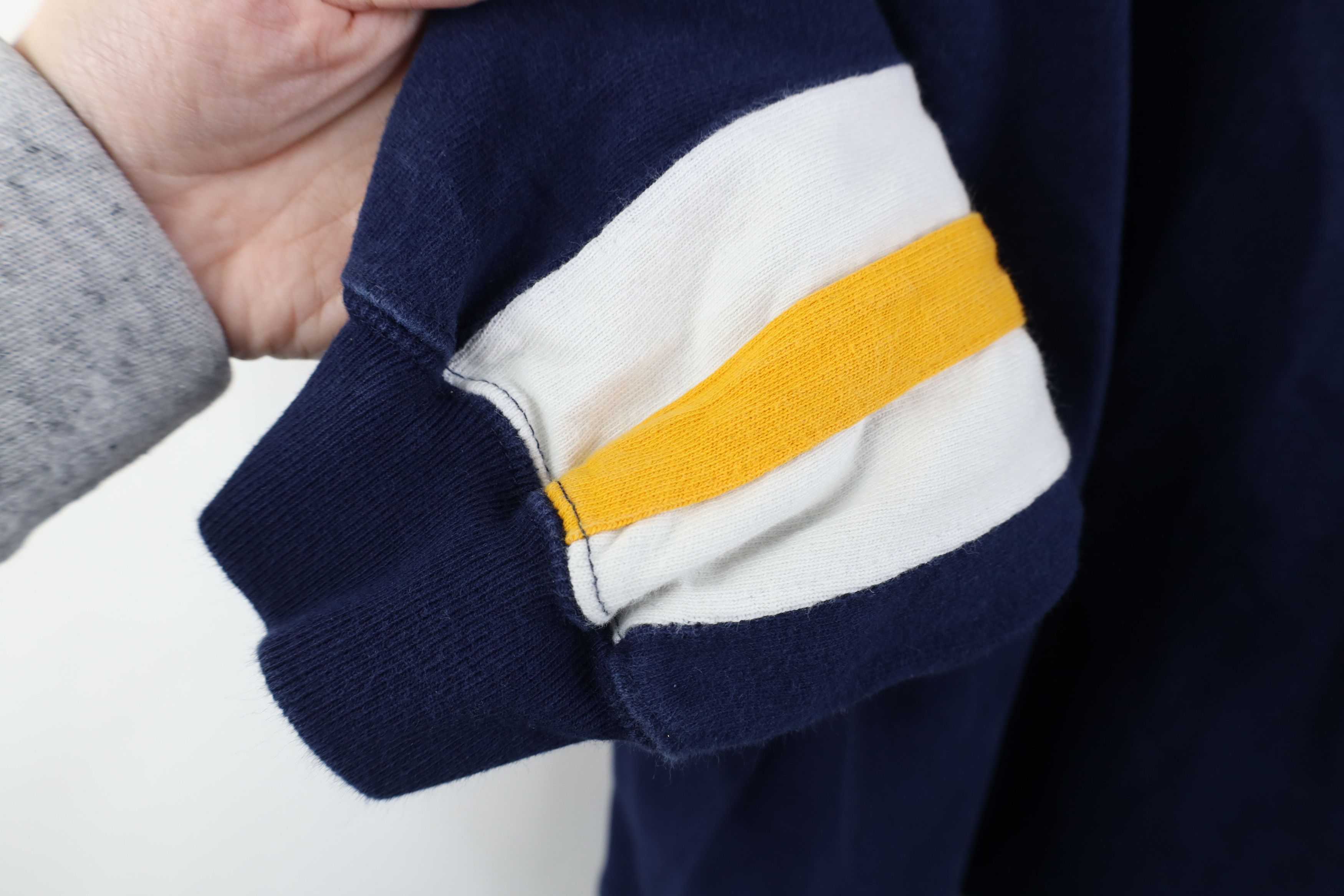 Vintage Vintage 90s Streetwear Long Sleeve Rugby Polo Shirt Blue Size US XXL / EU 58 / 5 - 9 Thumbnail