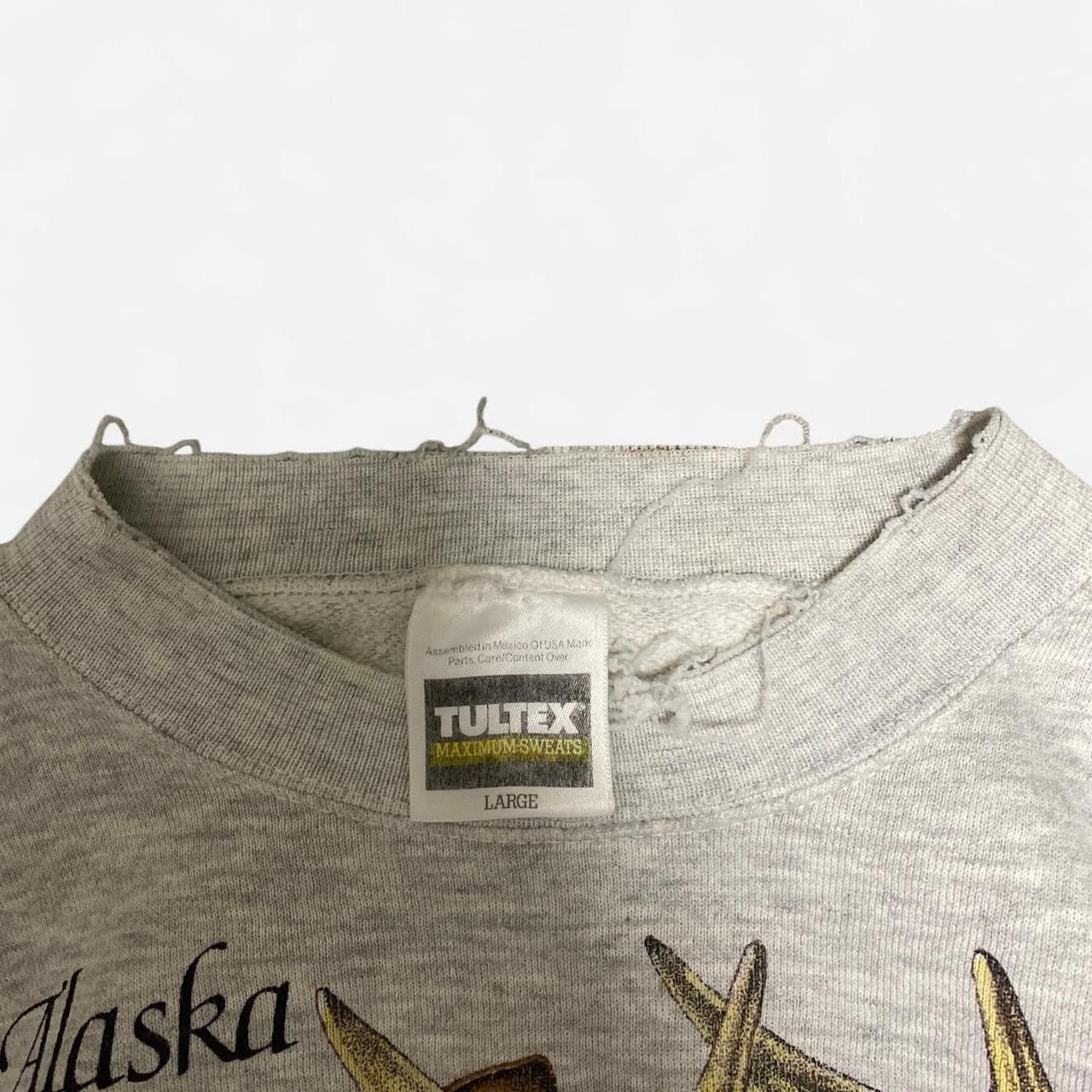 Tultex Vintage 1991 Alaska buck and deer grey crewneck sweatshirt Size US M / EU 48-50 / 2 - 4 Thumbnail
