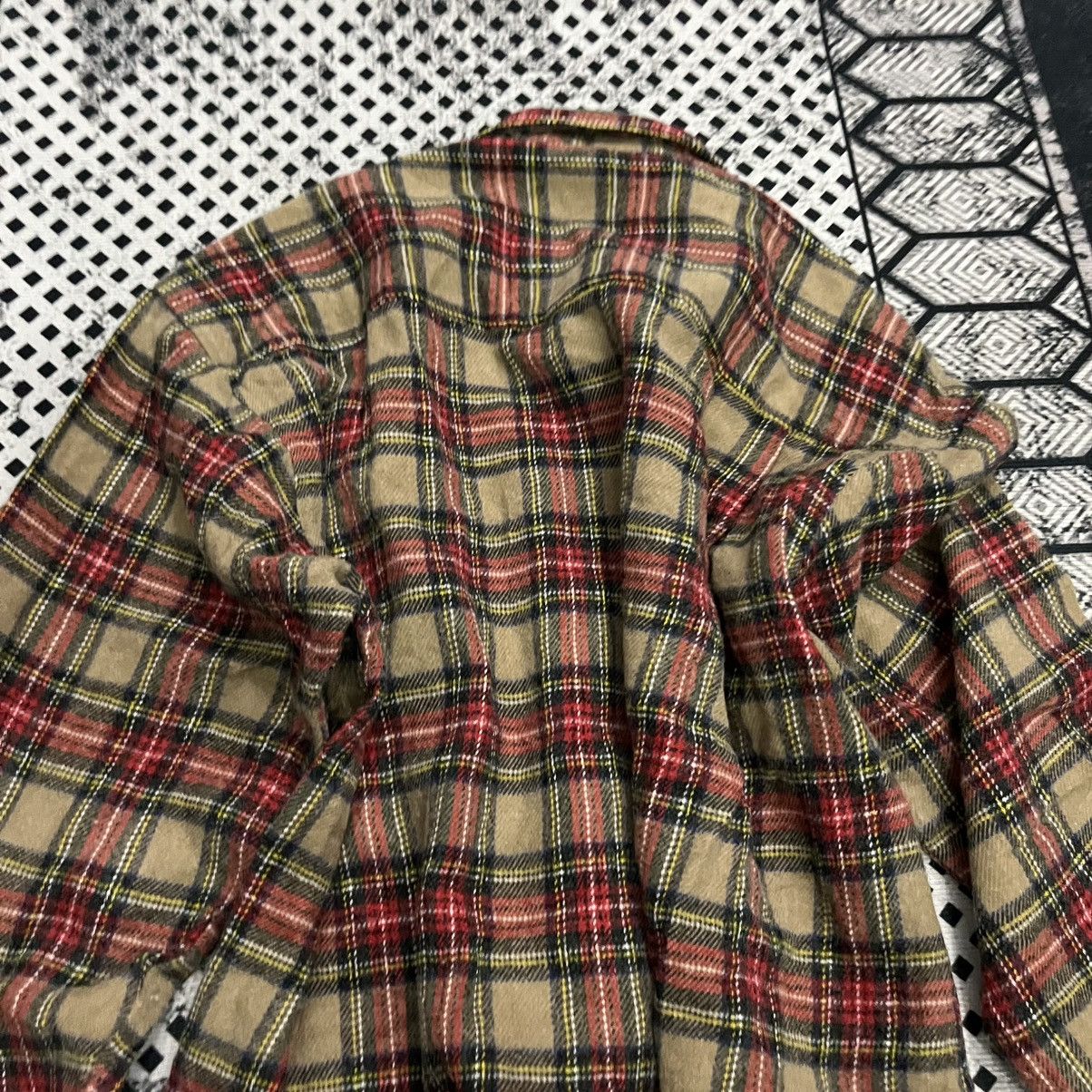 Ego Tripping × Flannel 💥Egg Nog Vintage 90s Wool Tartan Flannel Size US L / EU 52-54 / 3 - 11 Thumbnail