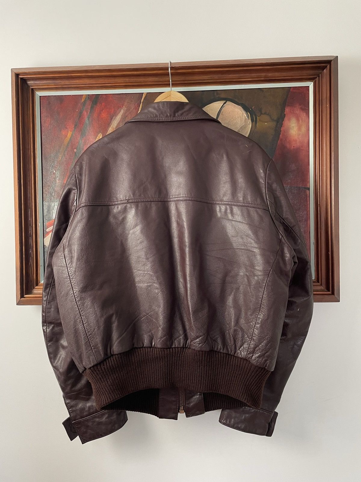 Genuine Leather Genuine Leather Vintage Pilot Bomber Jacket High Quality Size US L / EU 52-54 / 3 - 3 Thumbnail
