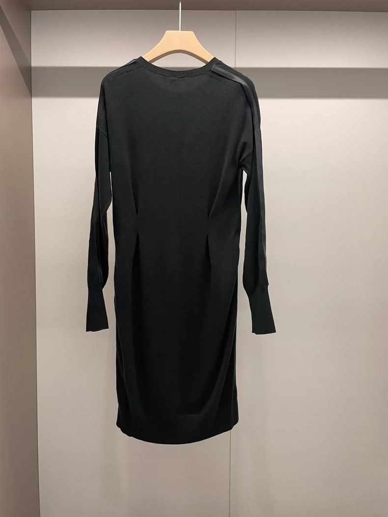 Loro Piana LORO PIANA Black cashmere mid-length sweater dress Size S / US 4 / IT 40 - 2 Thumbnail