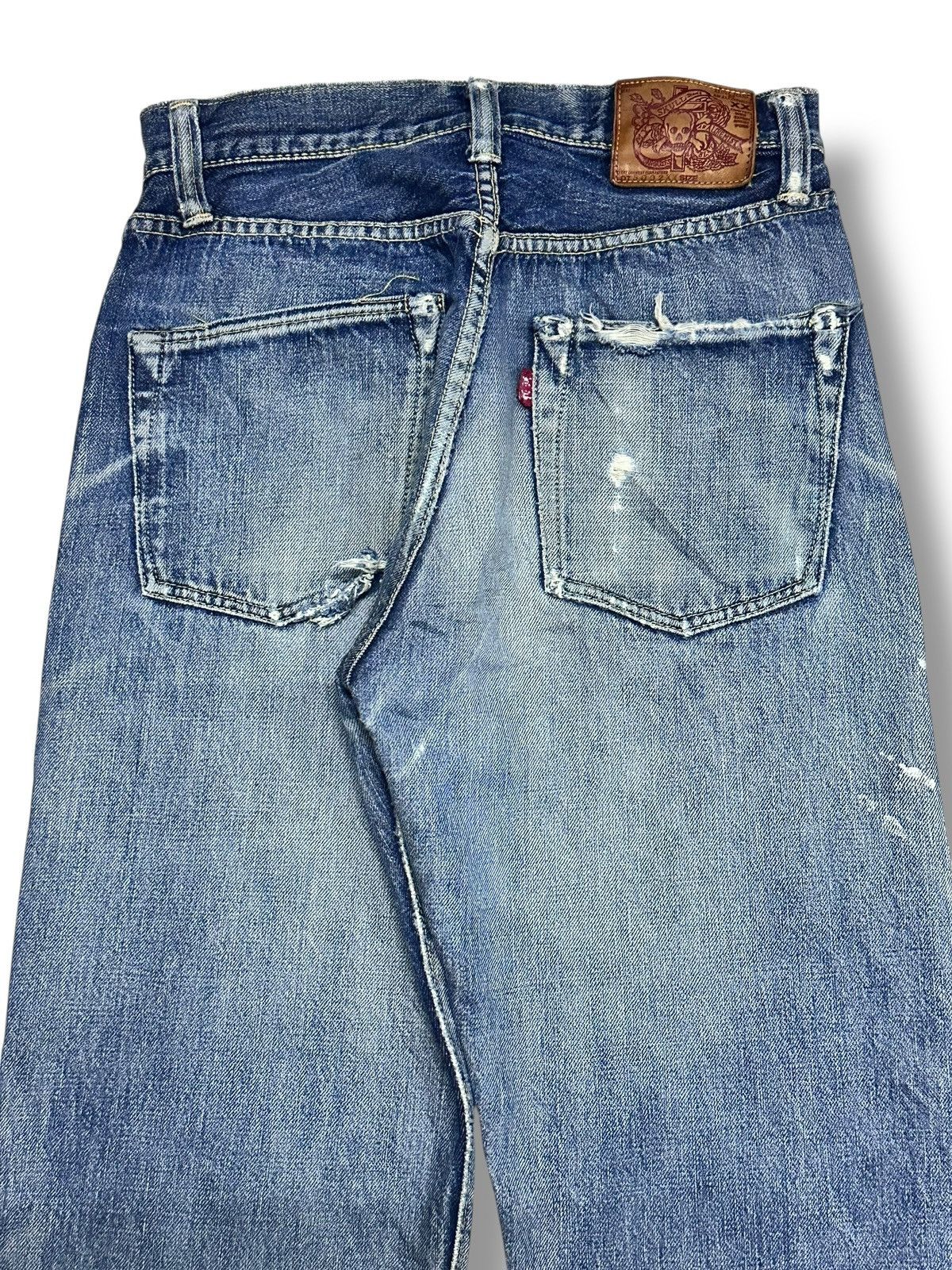 Skull Jeans by an Alchemist Rare SKULL Jeans By An Alchemist Selvedged 5002xx Distressed Size US 28 / EU 44 - 5 Thumbnail