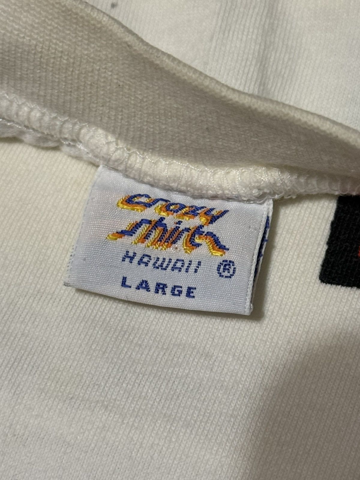 Vintage 90s Crazy Shirt San Diego Shark Art T-Shirt Tee White Large Size US L / EU 52-54 / 3 - 6 Thumbnail