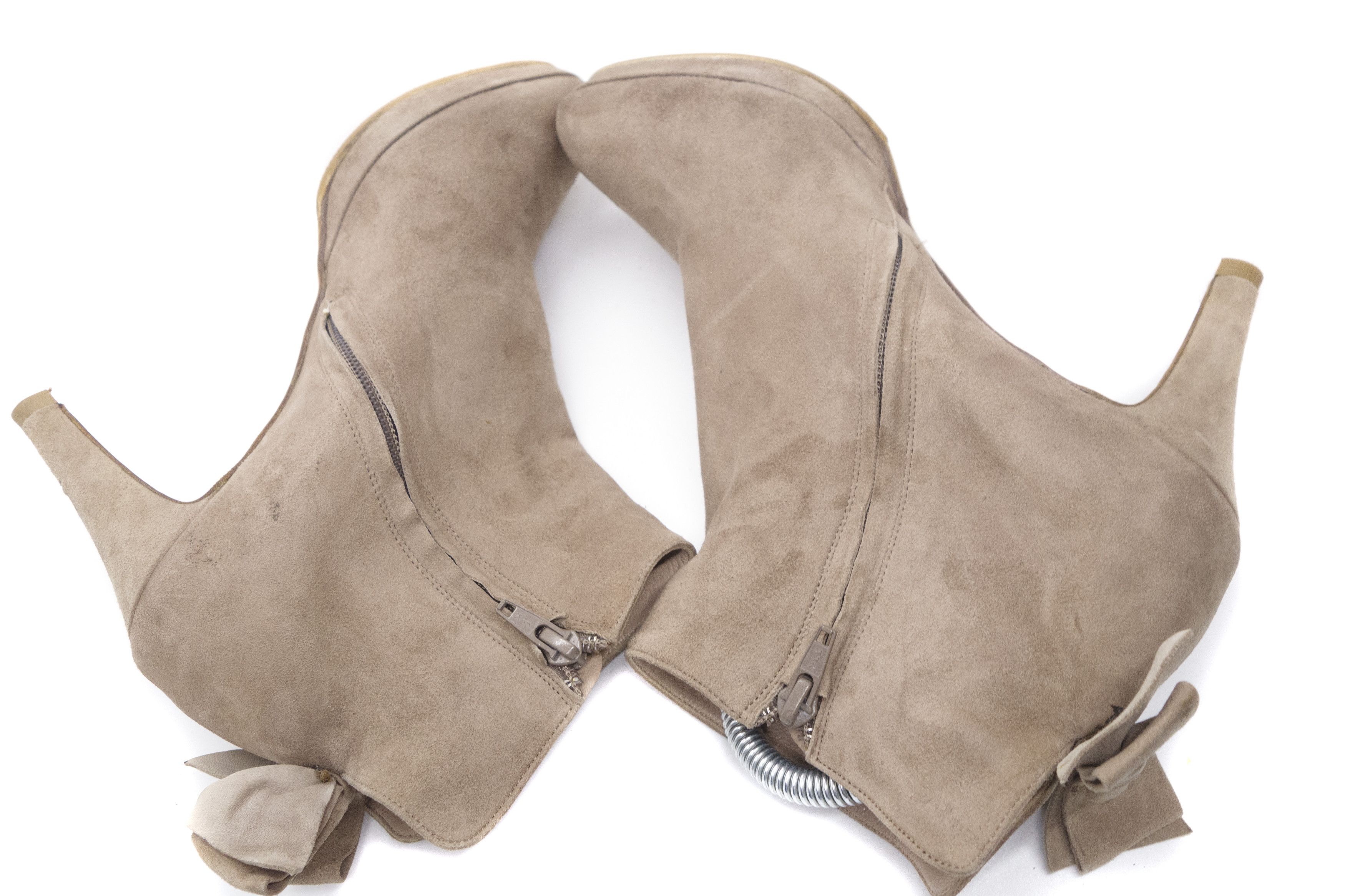 Chloe Suede Heeled Ankle Boots Size US 11 / IT 41 - 6 Thumbnail