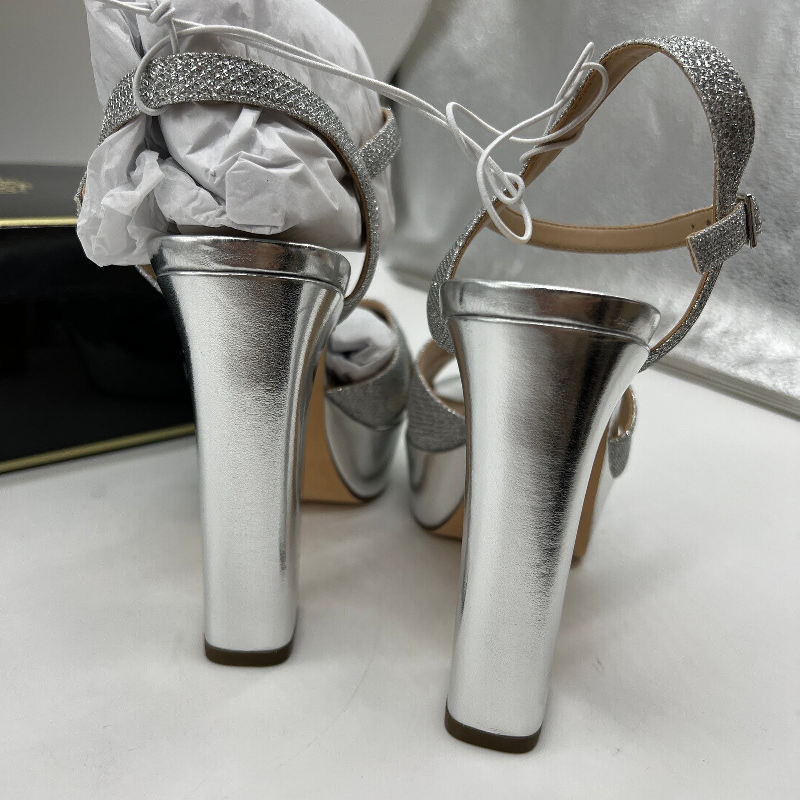 Other I. Miller Womens Samien Heeled Sandals Silver Size 7M Size US 7 / IT 37 - 8 Thumbnail