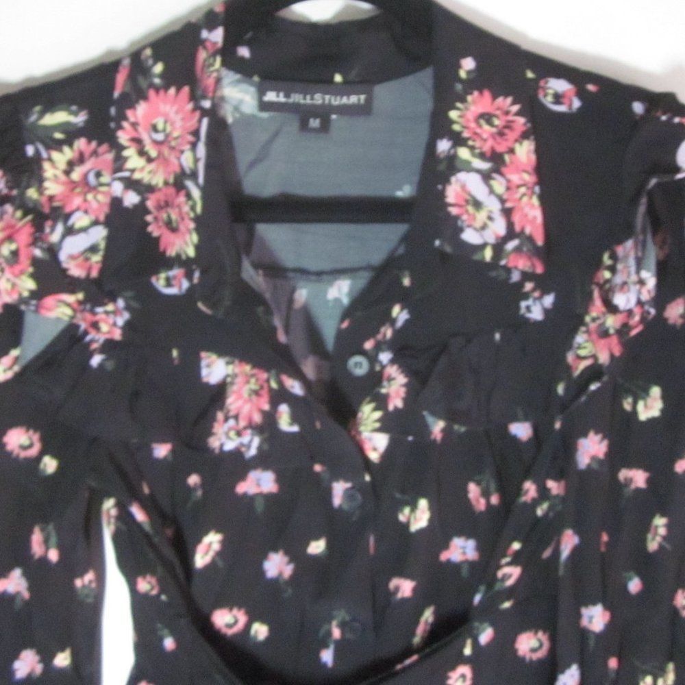 Jil Stuart Jill Stuart Women’s Size M Vintage 80’s Black Floral Midi Le Size M / US 6-8 / IT 42-44 - 10 Thumbnail