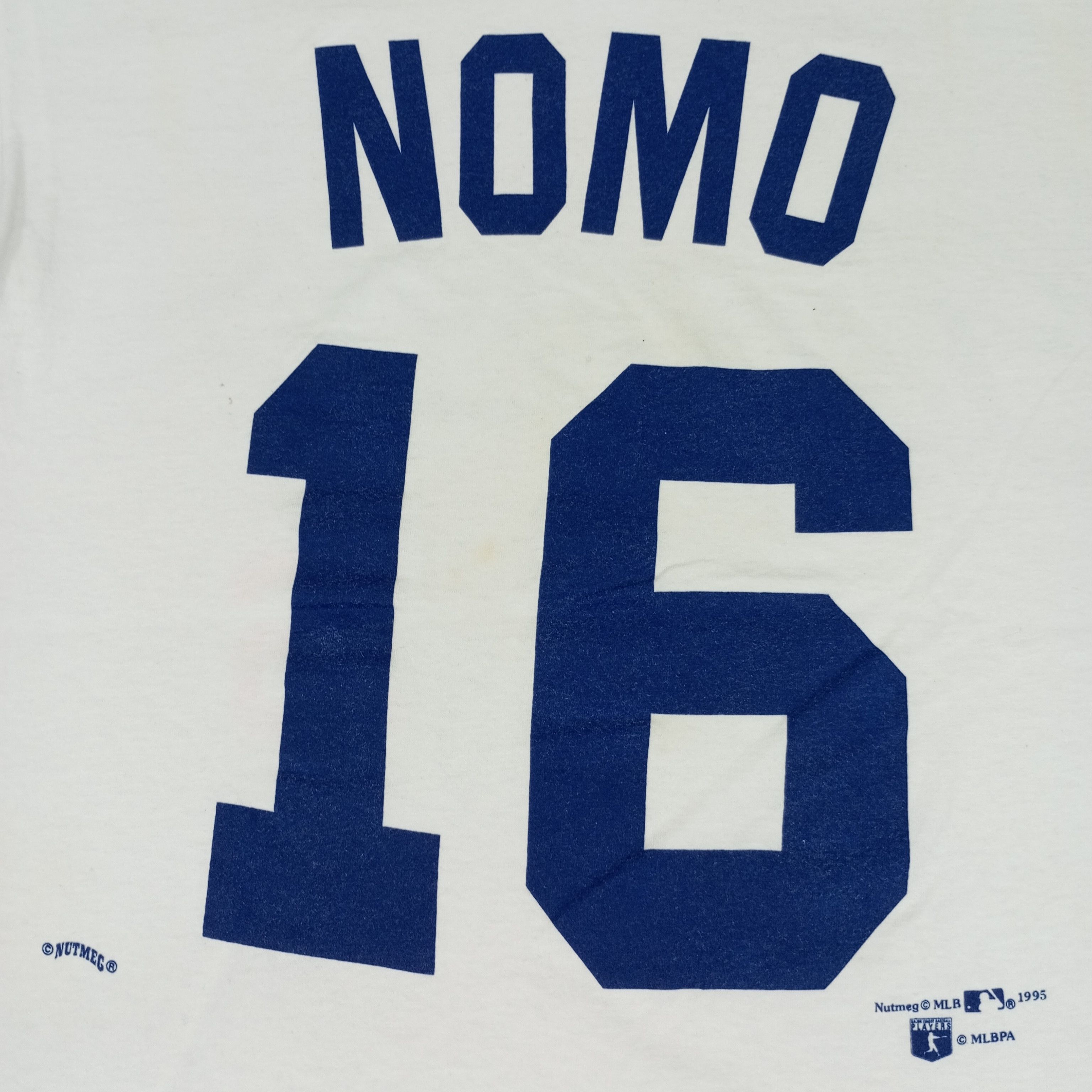 MLB × Vintage Dodgers Nomo 16 American Baseball Team Vintage Tshirt Size US L / EU 52-54 / 3 - 4 Thumbnail