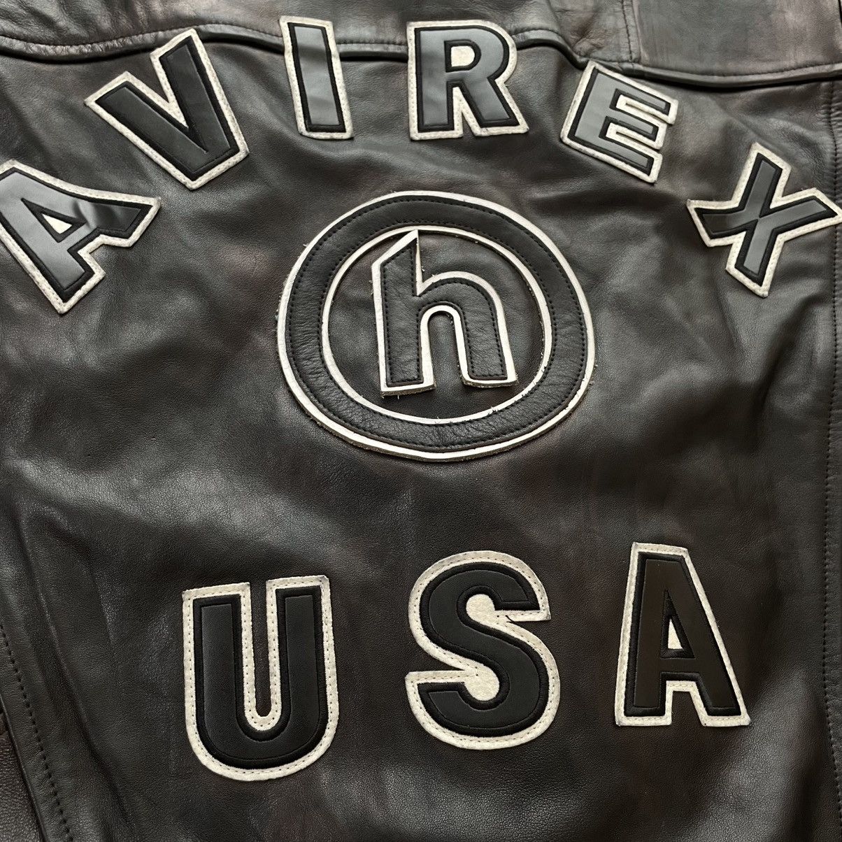 HIDDEN 1 of 20 / Hidden NY × AVIREX Leather Bomber – Size L Size US L / EU 52-54 / 3 - 3 Thumbnail