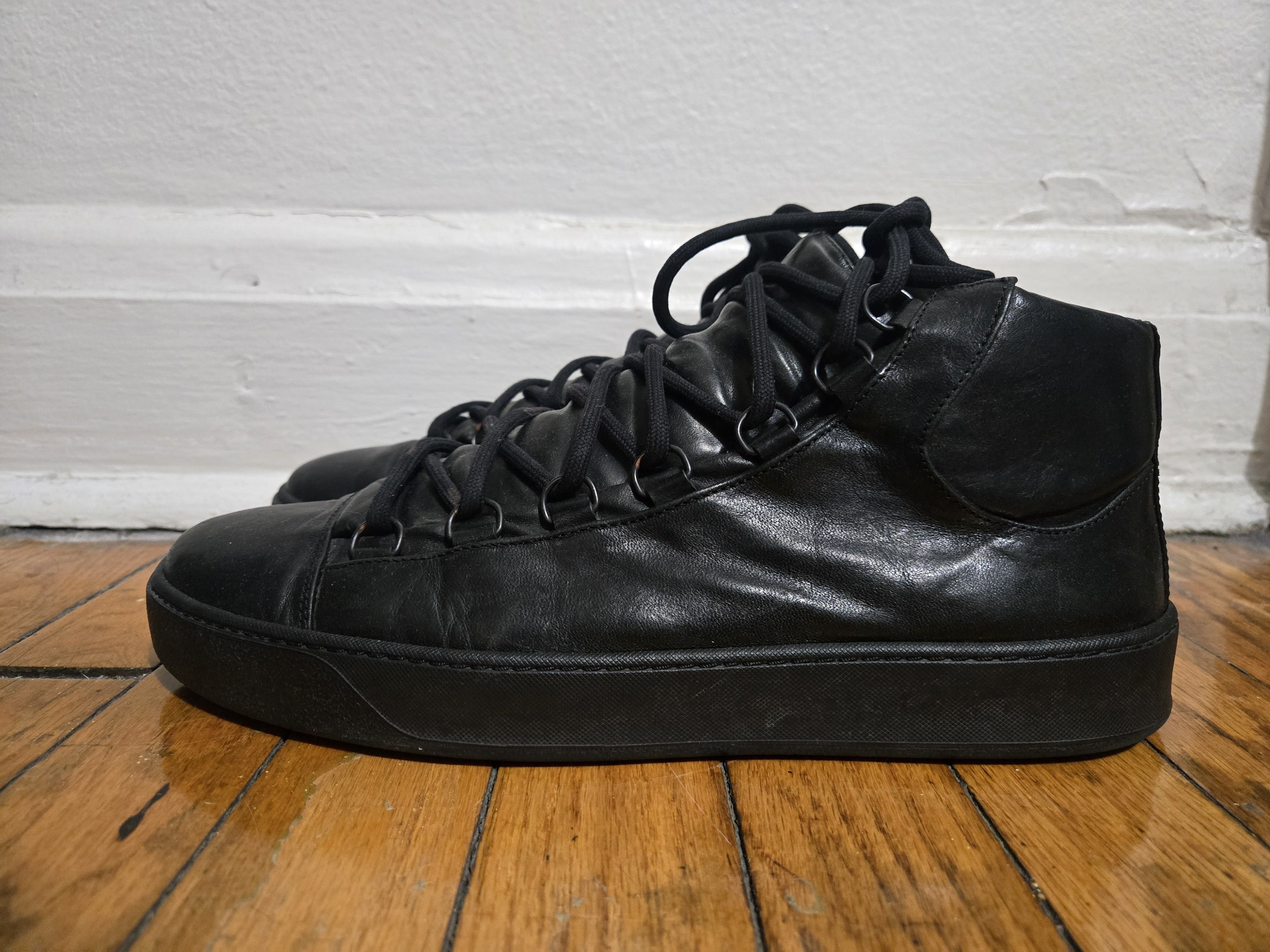 The Last Conspiracy The Last Conspiracy 10US/43EU Renato Black Leather Midtop Size US 10.5 / EU 43-44 - 2 Thumbnail