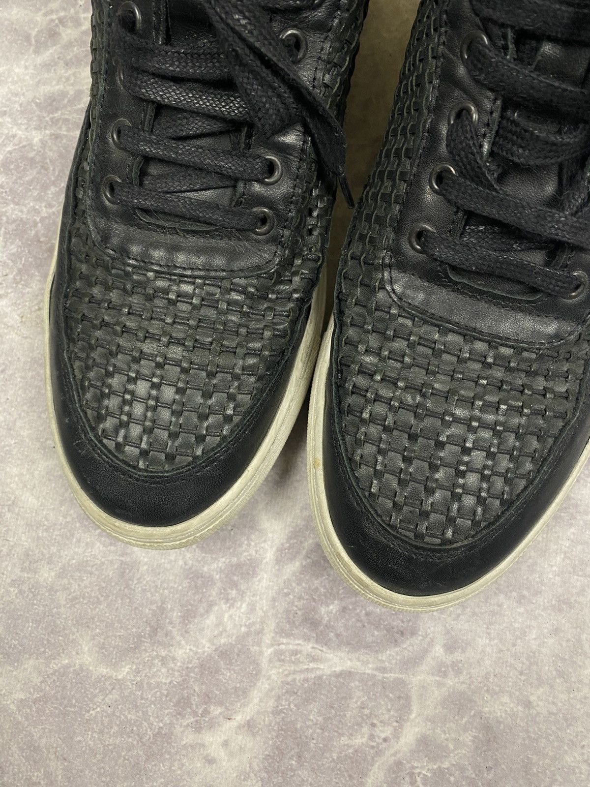 Filling Pieces Filling Pieces Dark Blue Braided Leather Low Top Sneakers 42 Size US 9 / EU 42 - 6 Thumbnail