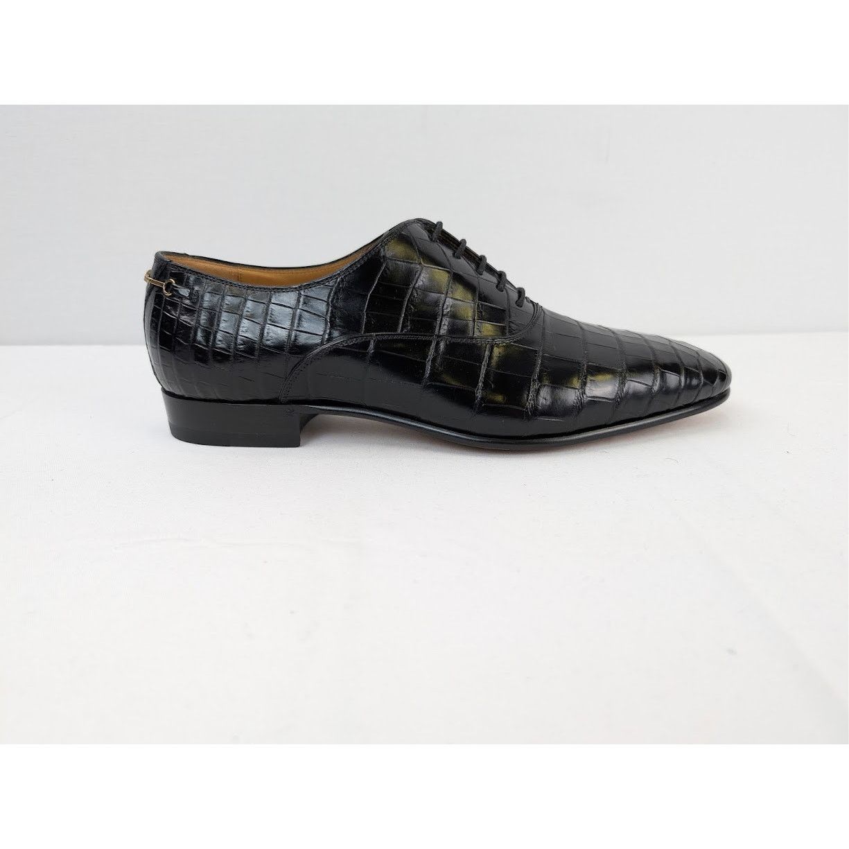 Gucci o1rshd1 Croco Niloticus Shoes in Black Size US 10.5 / EU 43-44 - 4 Thumbnail