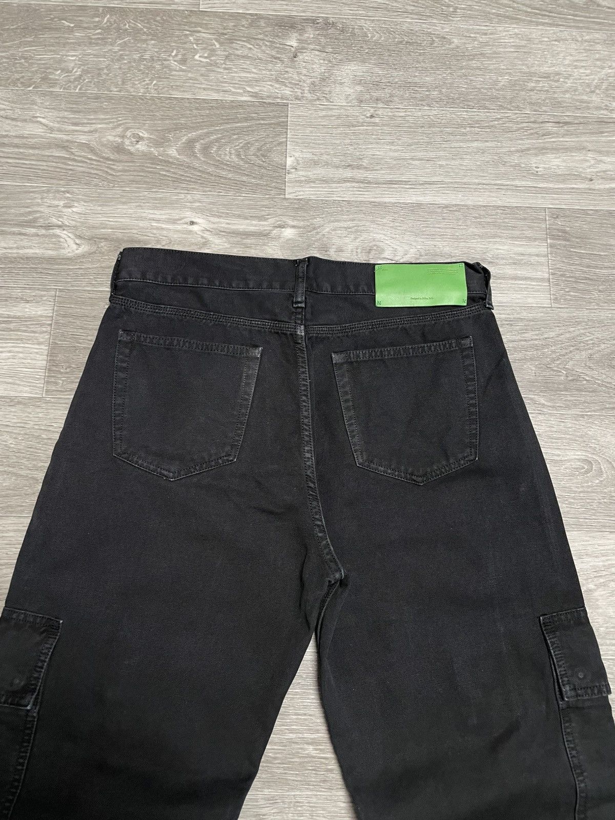 Off-White Off White Black Cargo Jeans Size US 32 / EU 48 - 21 Thumbnail