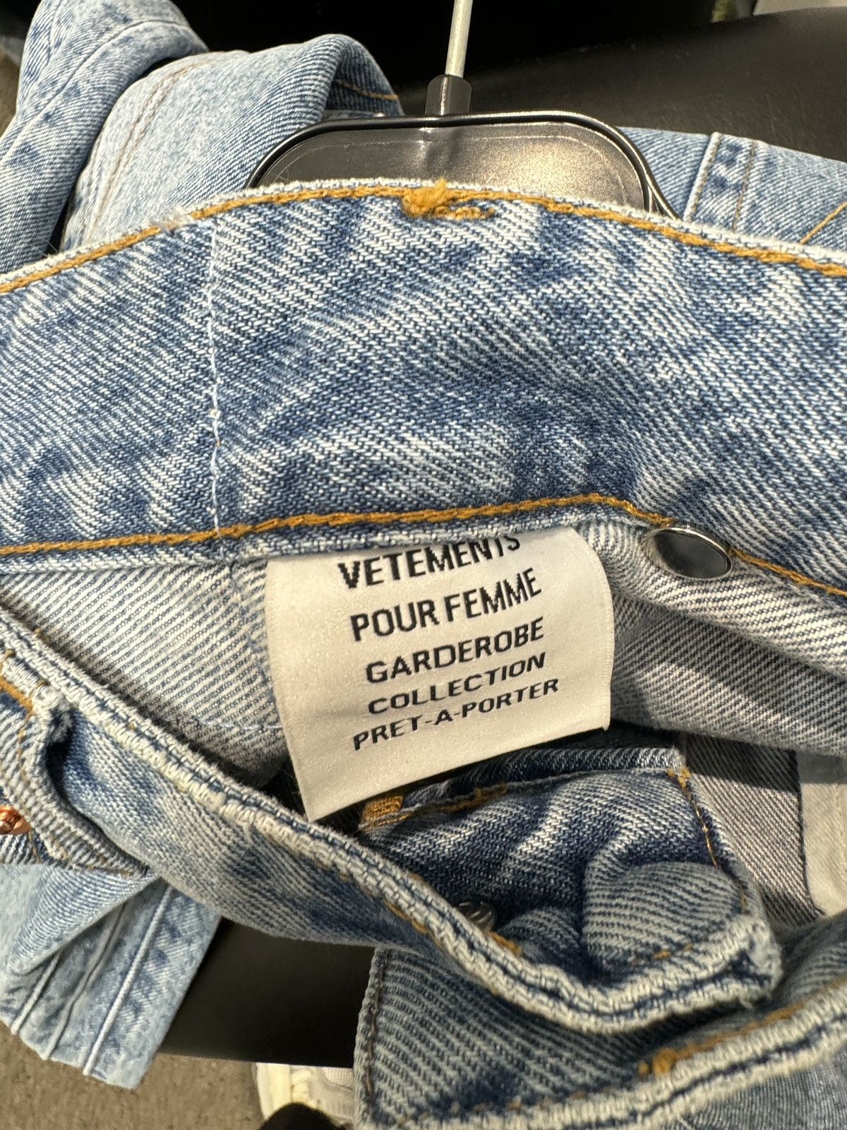 Vetements Last Size Vetements Crystal Logo Baggy Jeans Size US 31 - 11 Thumbnail