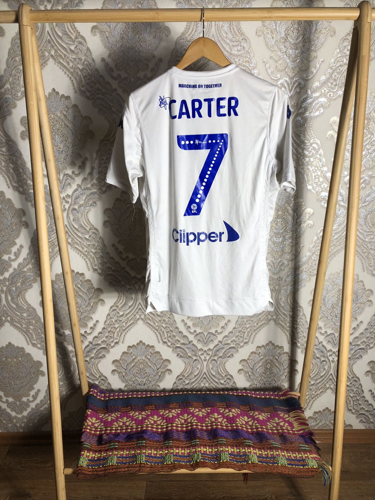 Vintage VERY RARE KAPPA FC LEEDS UNITED ENGLAND SOCCER JERSEY 90s Size US M / EU 48-50 / 2 - 6 Thumbnail