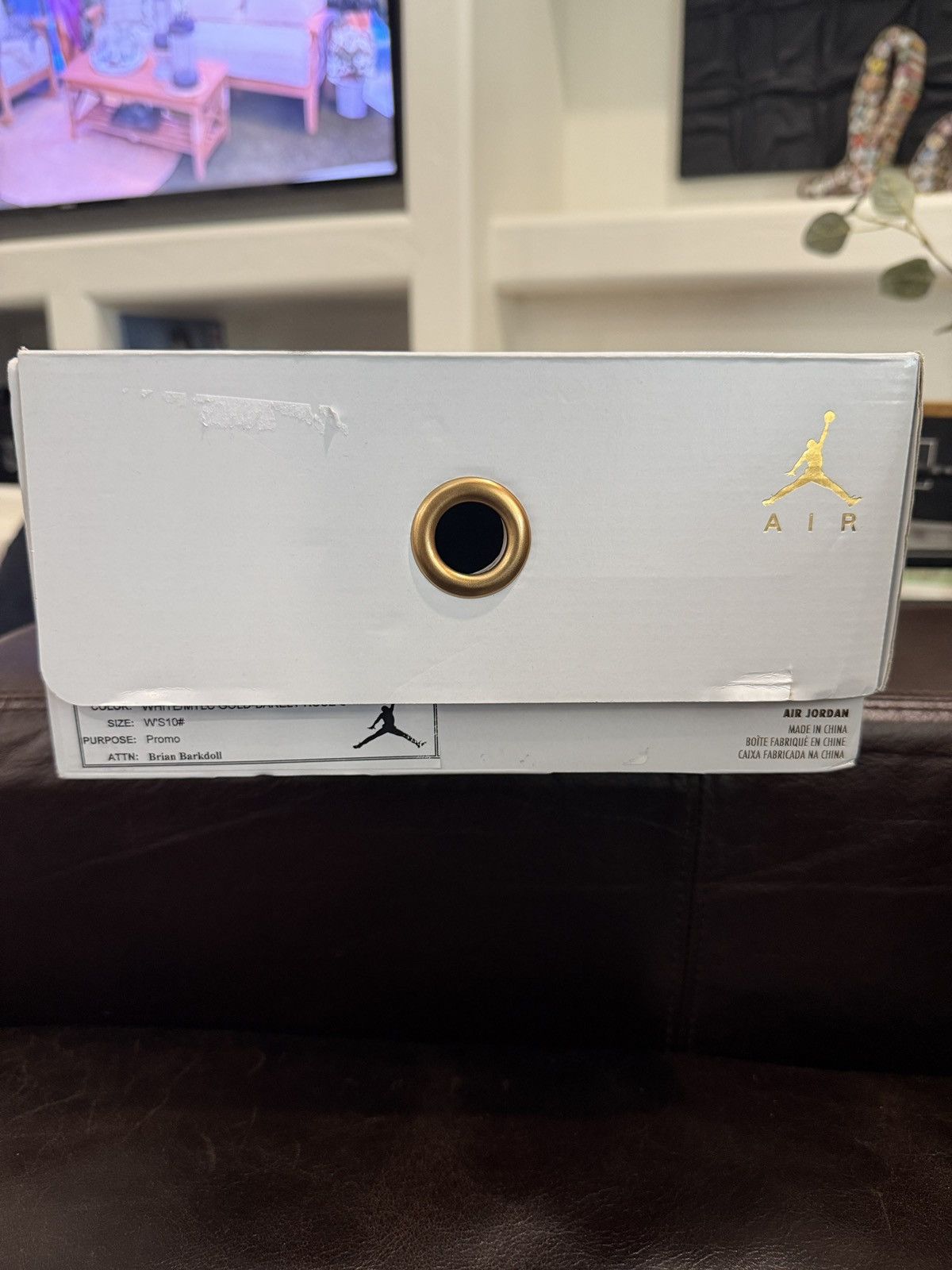 Nike Air Jordan 6 “Gold Hoops” Promo Sample - (Dh9696-100) DS OG Size US 10 / IT 40 - 11 Thumbnail