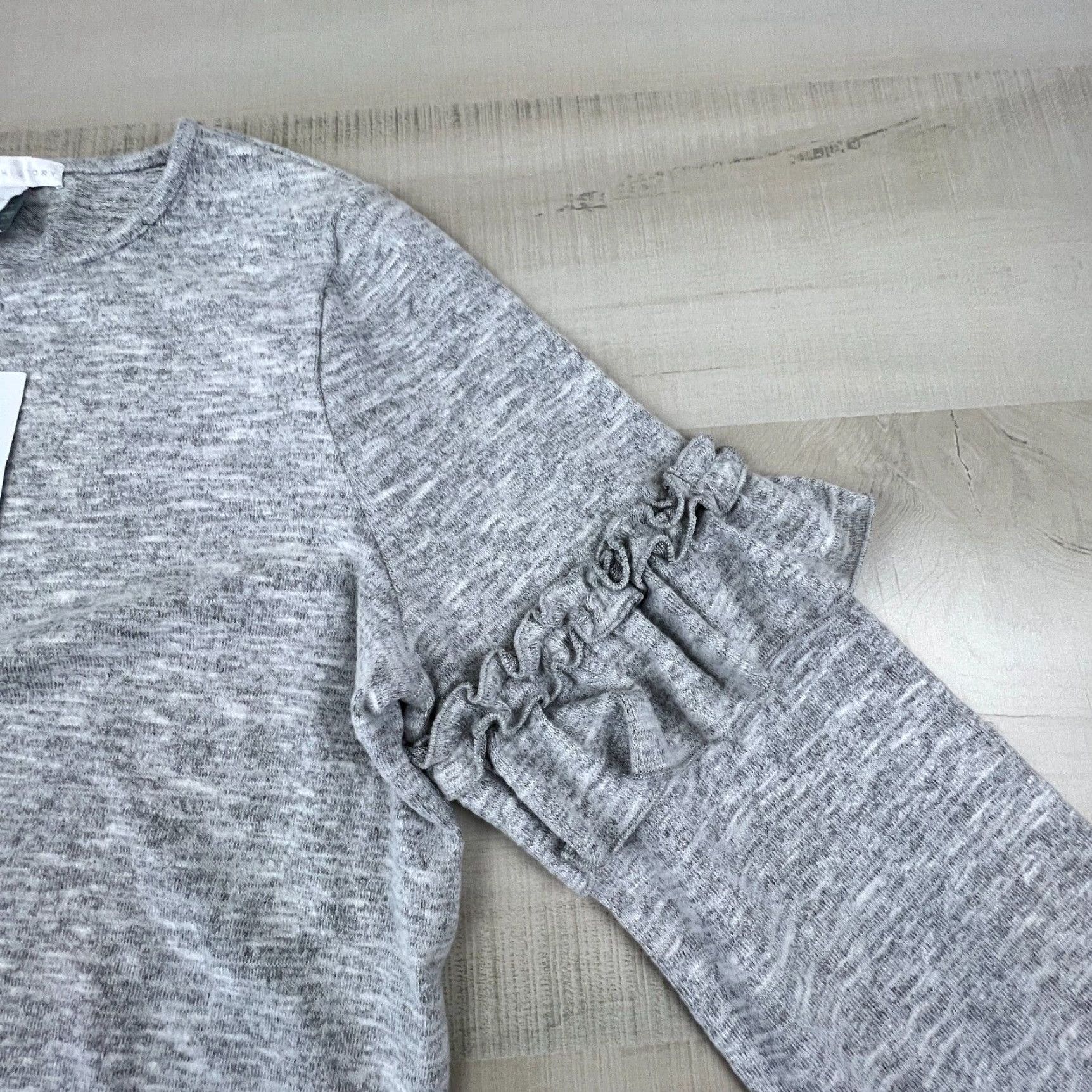 Vintage Design History Womens Sweater Large Extra Large Gray Ruffled Long Sleeves Soft Casual New Size L / US 10 / IT 46 - 7 Thumbnail