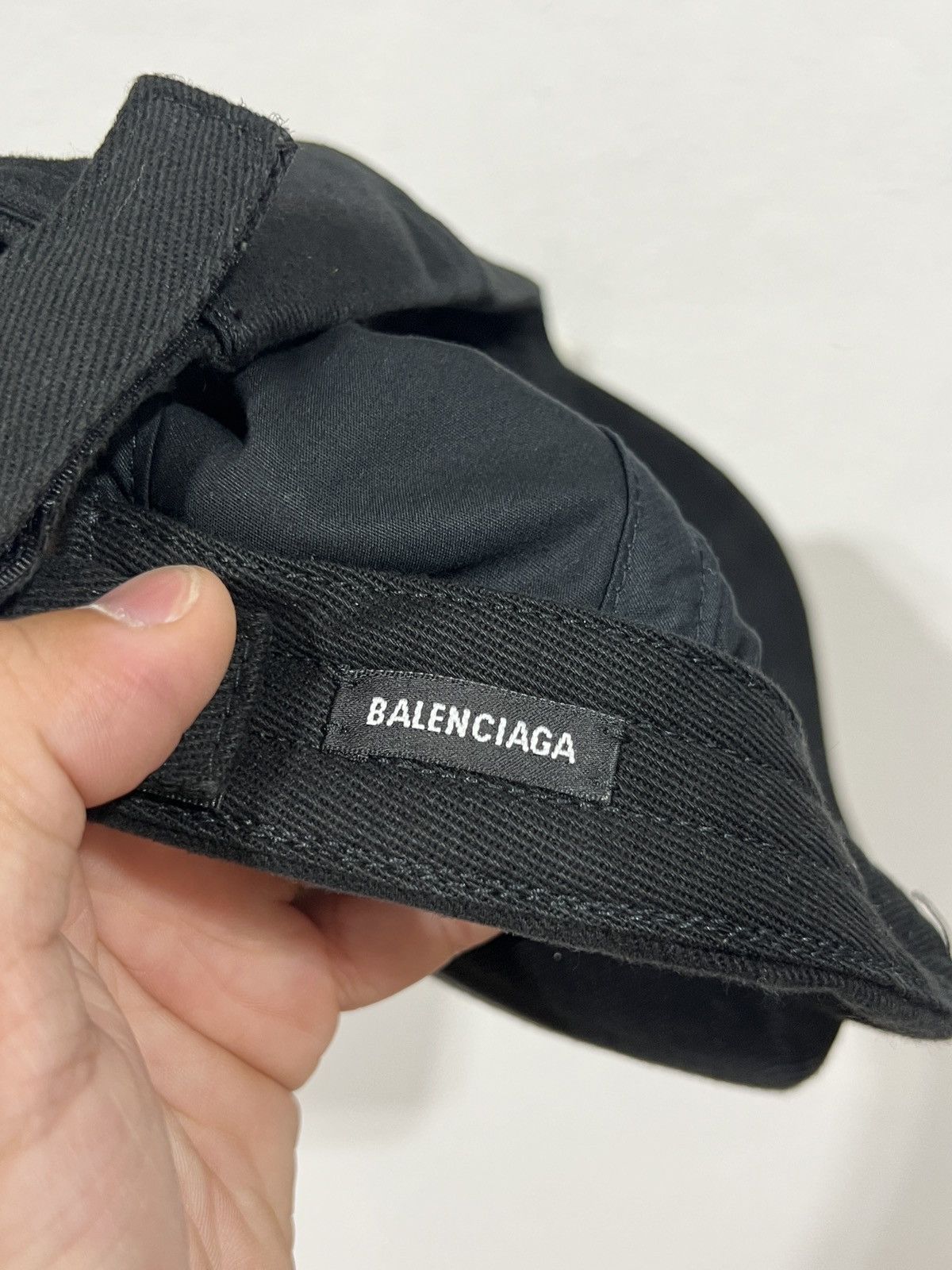 Balenciaga Balenciaga Crew Embroidered Black Cap Size ONE SIZE - 8 Thumbnail