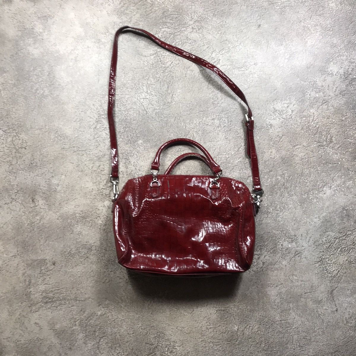 Vintage Vintage Y2K Glossy Patent Handbag Japanese Archive Streetwea Size ONE SIZE - 5 Thumbnail