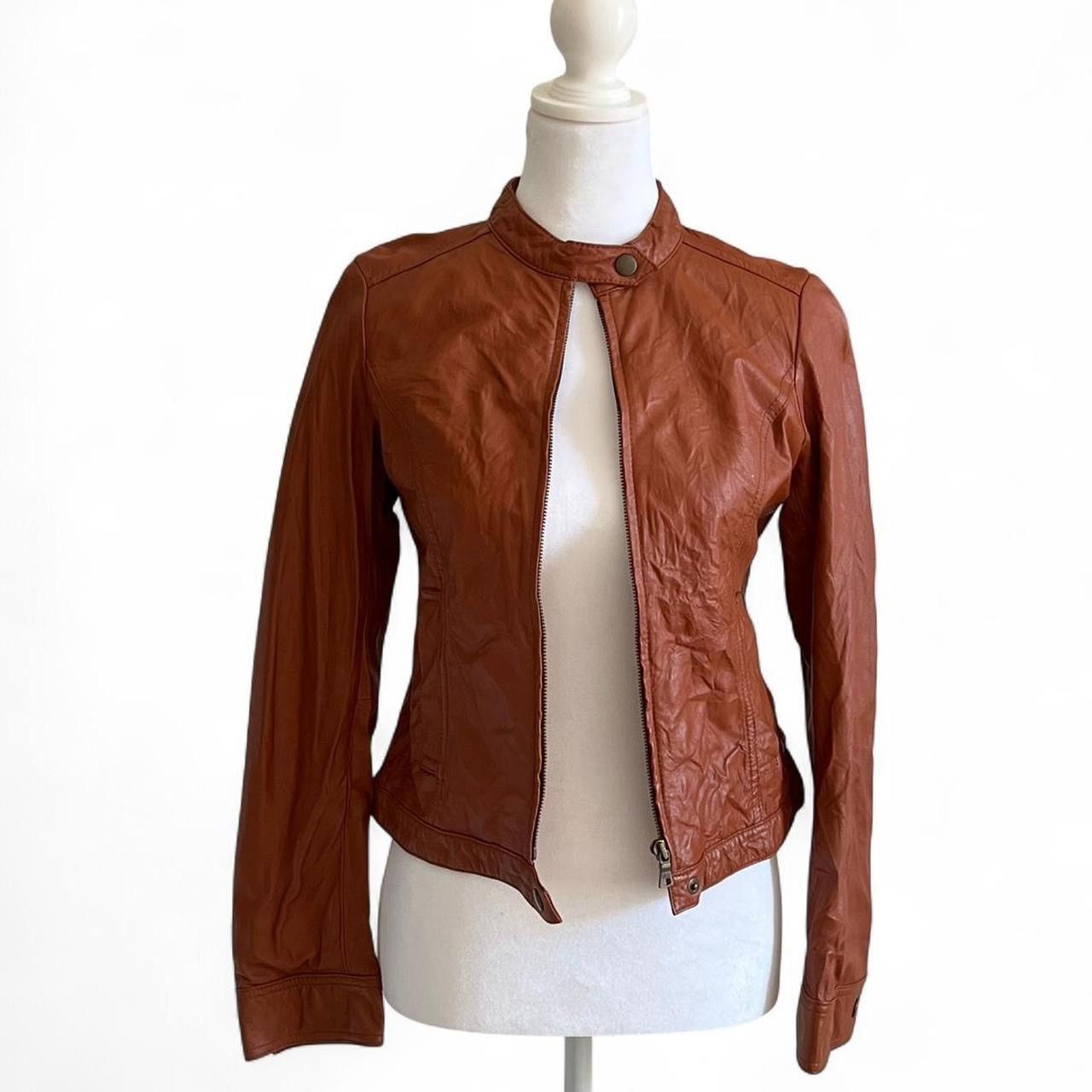 MOUSSY Moussy real brown leather jacket Size XS / US 0-2 / IT 36-38 - 2 Thumbnail