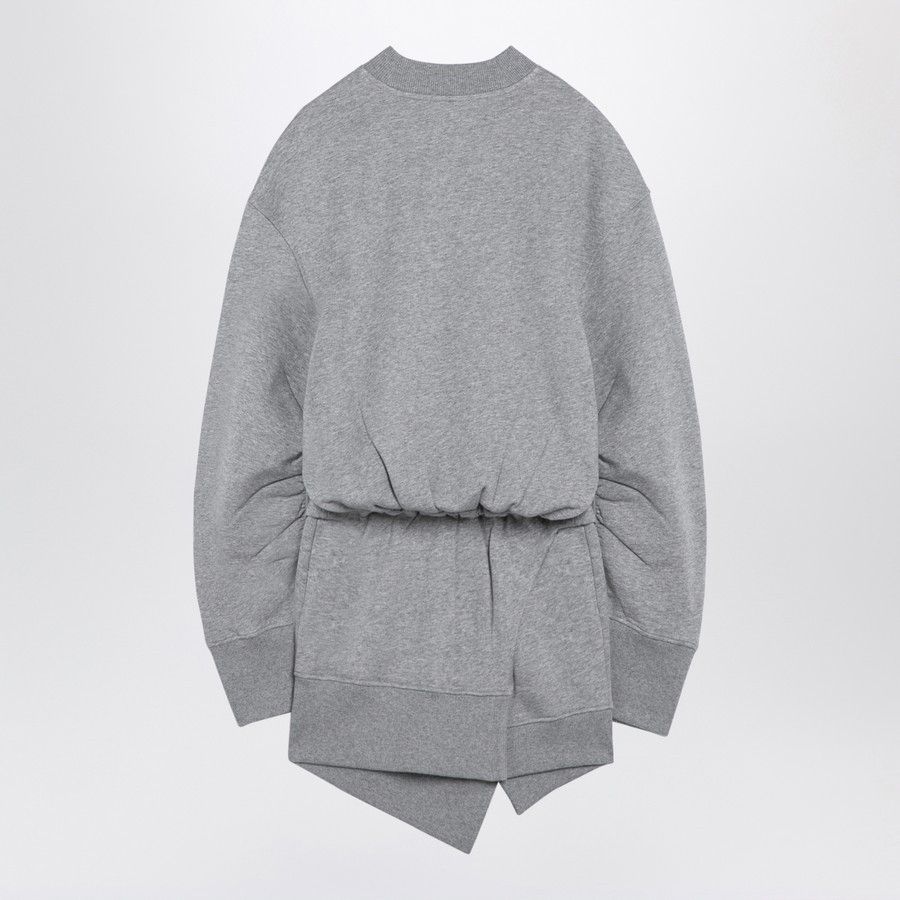 The Attico o1d2blof1024 Cotton Mini Dress in Grey Size M / US 6-8 / IT 42-44 - 2 Thumbnail