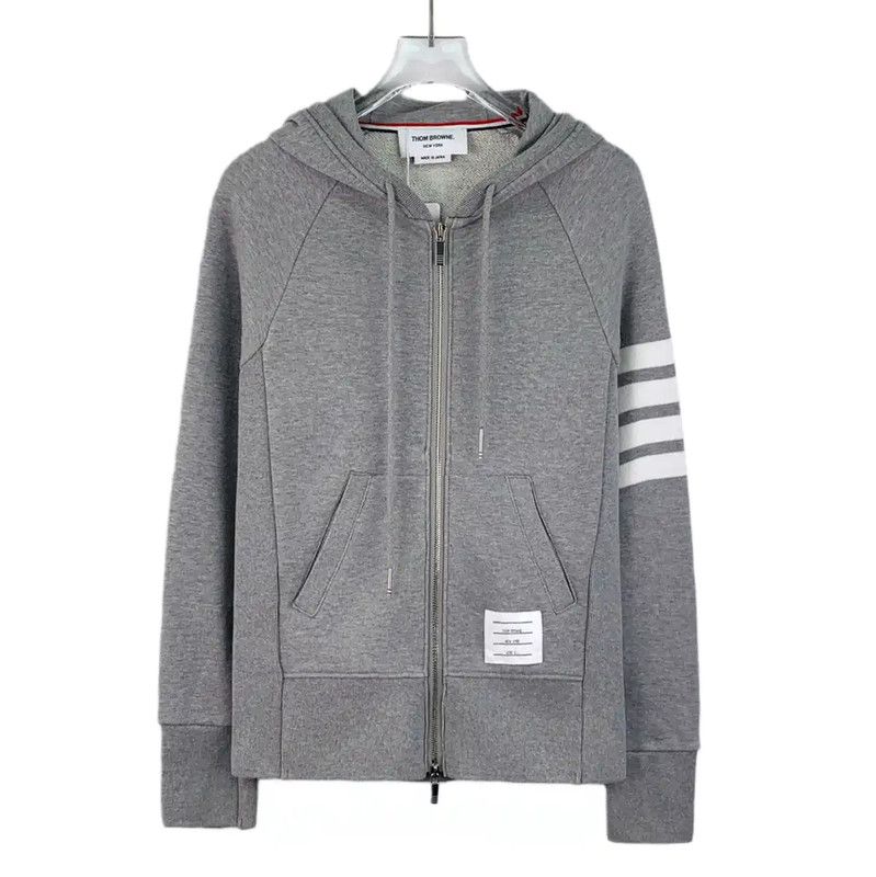 Thom Browne Thom Browne Gray Cotton Women's Jacket 0089 Size XS / US 0-2 / IT 36-38 - 1 Thumbnail