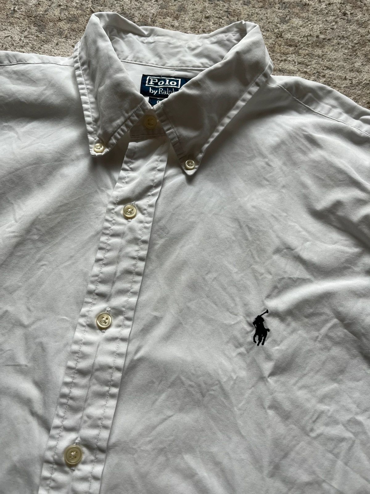 Polo Ralph Lauren Polo Ralph Lauren Small Pony Sz XL White Shirt Size US XL / EU 56 / 4 - 2 Thumbnail