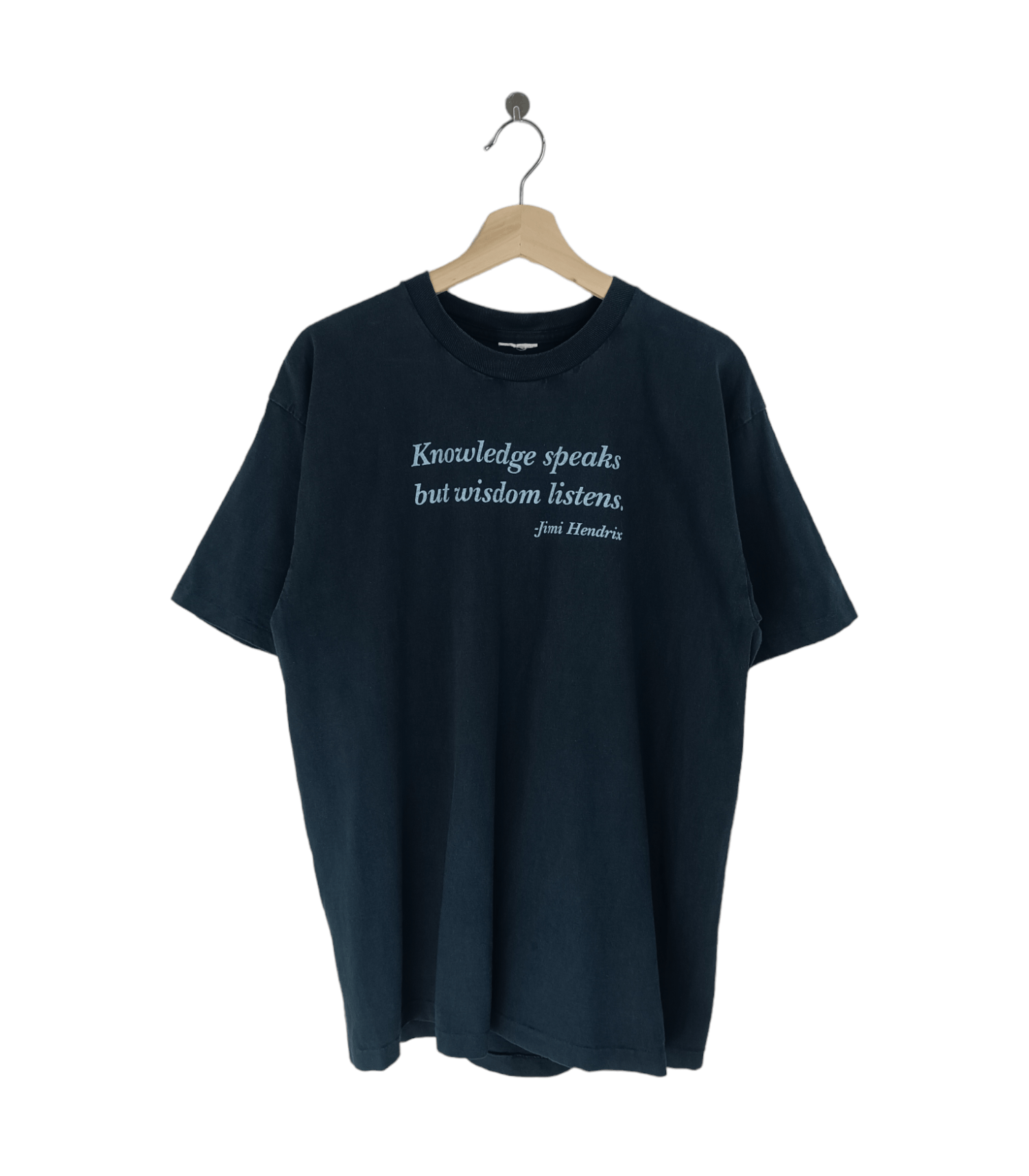 Band Tees VINTAGE 90'S JIMI HENDRIX WISDOM🔥QUOTE HUMOR ADULT TEE Size US L / EU 52-54 / 3 - 1 Thumbnail