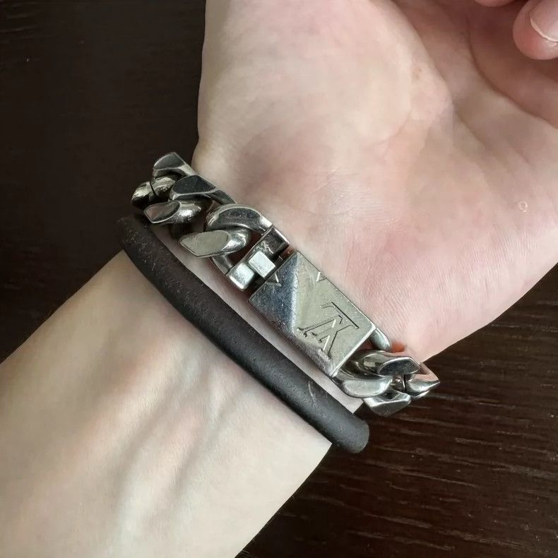 Louis Vuitton Louis Vuitton Cuban Chain Bracelet-2507 Size ONE SIZE - 3 Thumbnail