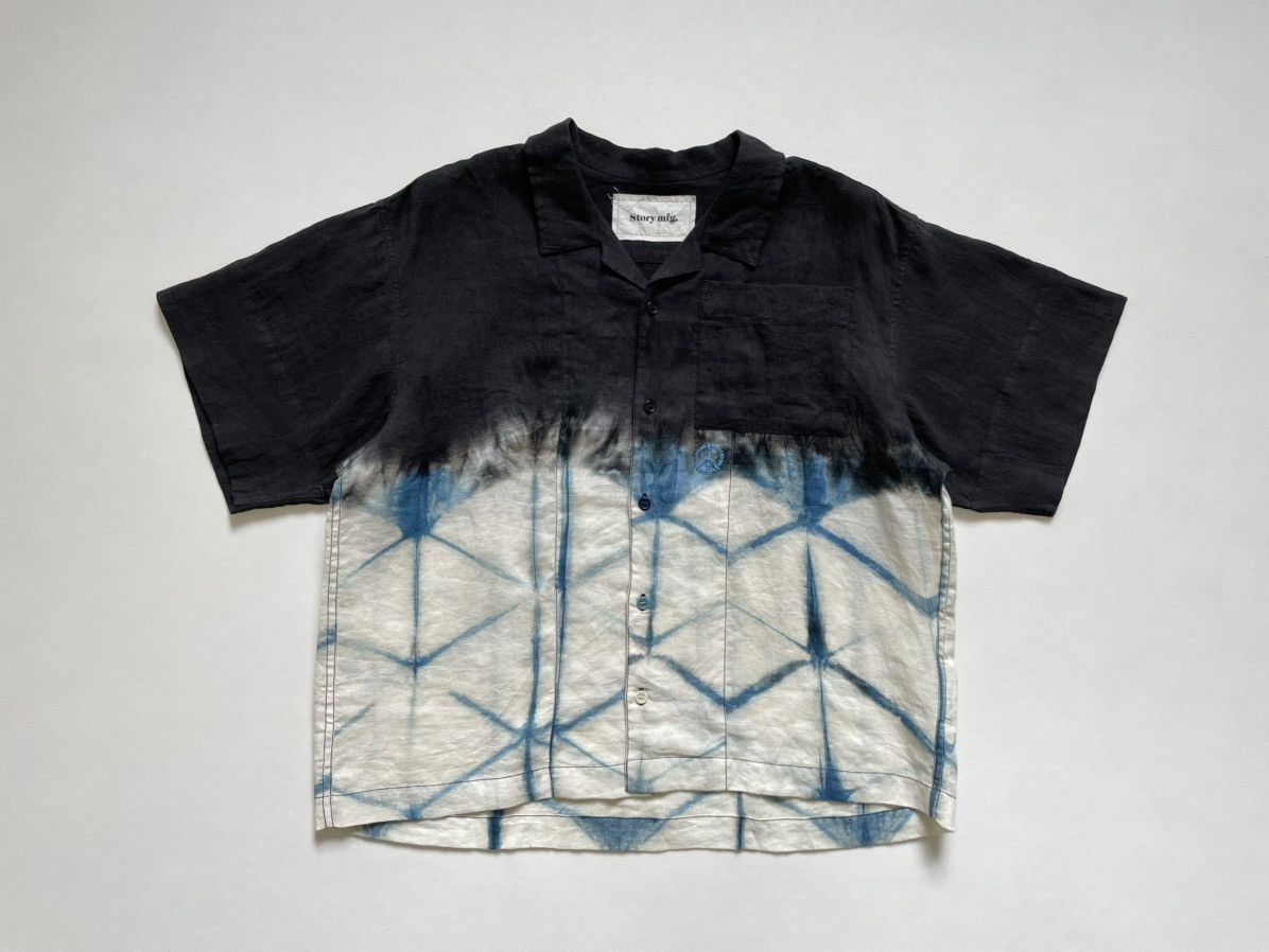 Story Mfg. ‘Peace Tie Dye Print’ Linen Shirt Size US M / EU 48-50 / 2 - 19 Thumbnail