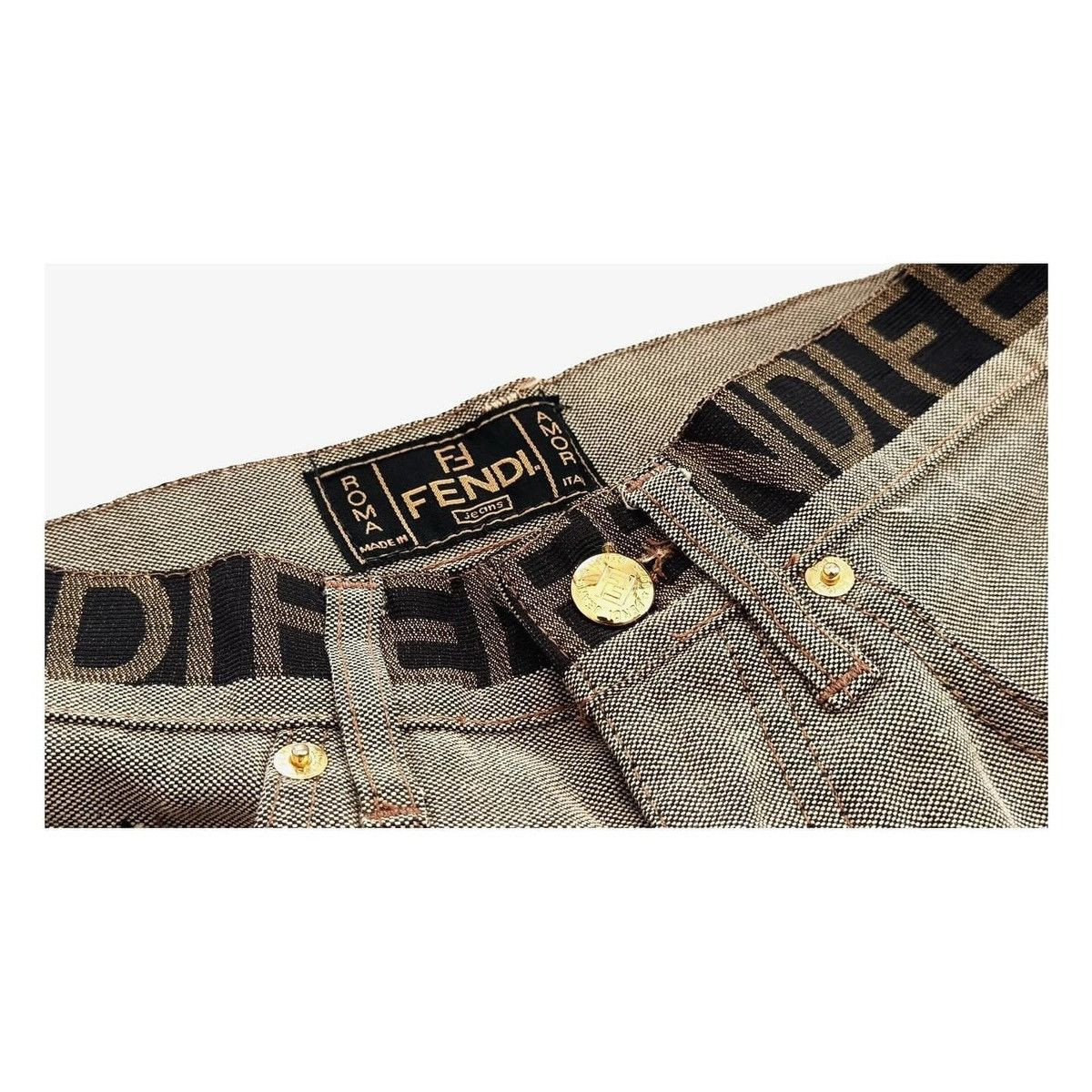 Fendi Fendi Monogram pants Size 24" / US 00 / IT 34 - 4 Thumbnail