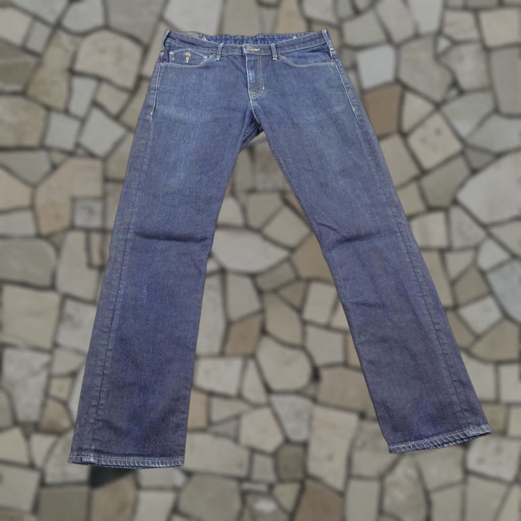 Levi's Levis Jeans Mens 32x30 Blue Denim Straight Leg Adjustable Waist Faded Red Tab Size US 32 / EU 48 - 1 Thumbnail