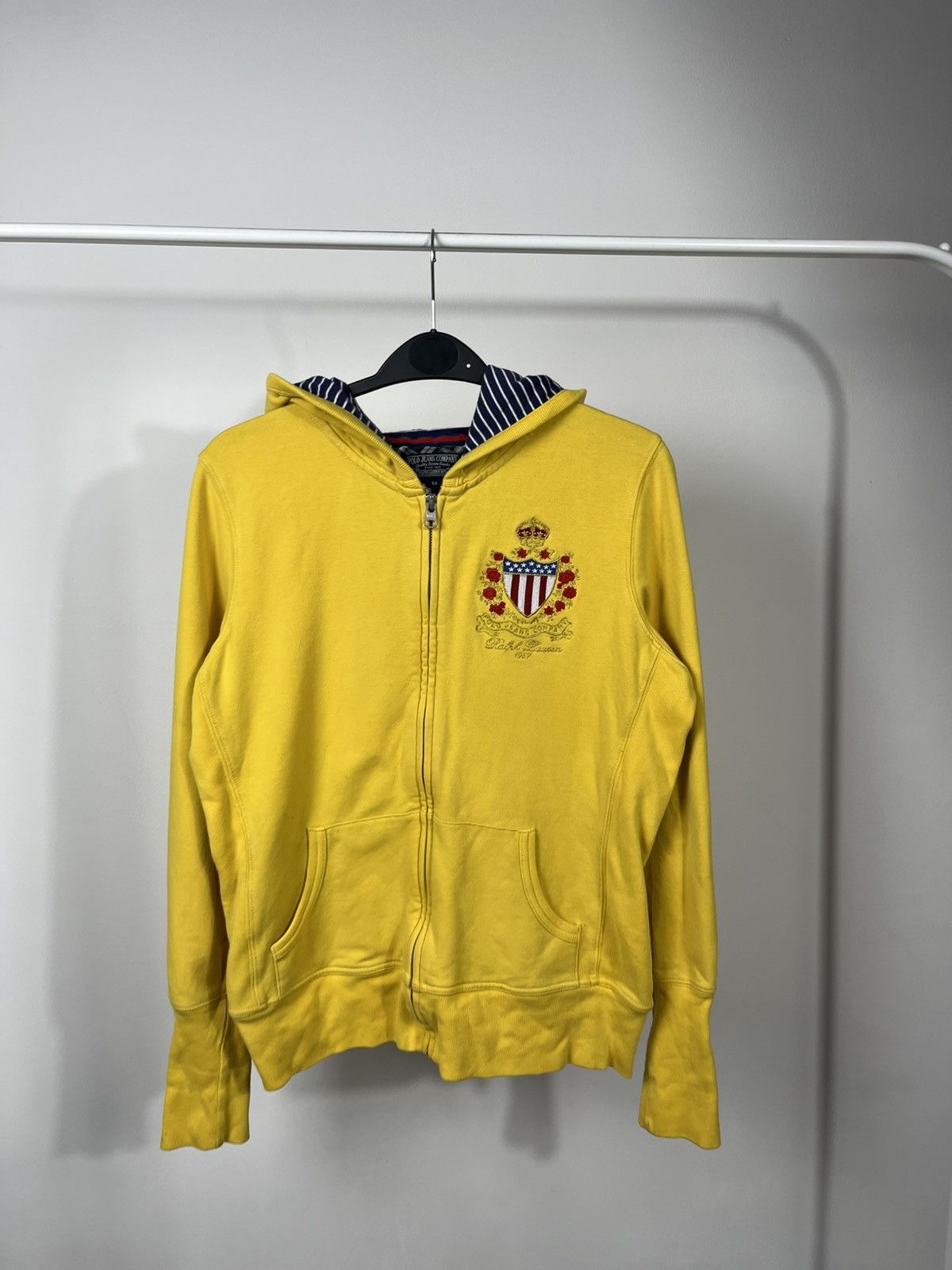 Polo Ralph Lauren Polo Jeans Company Ralph Lauren Yellow Zip Hoodie Size M Size M / US 6-8 / IT 42-44 - 2 Thumbnail