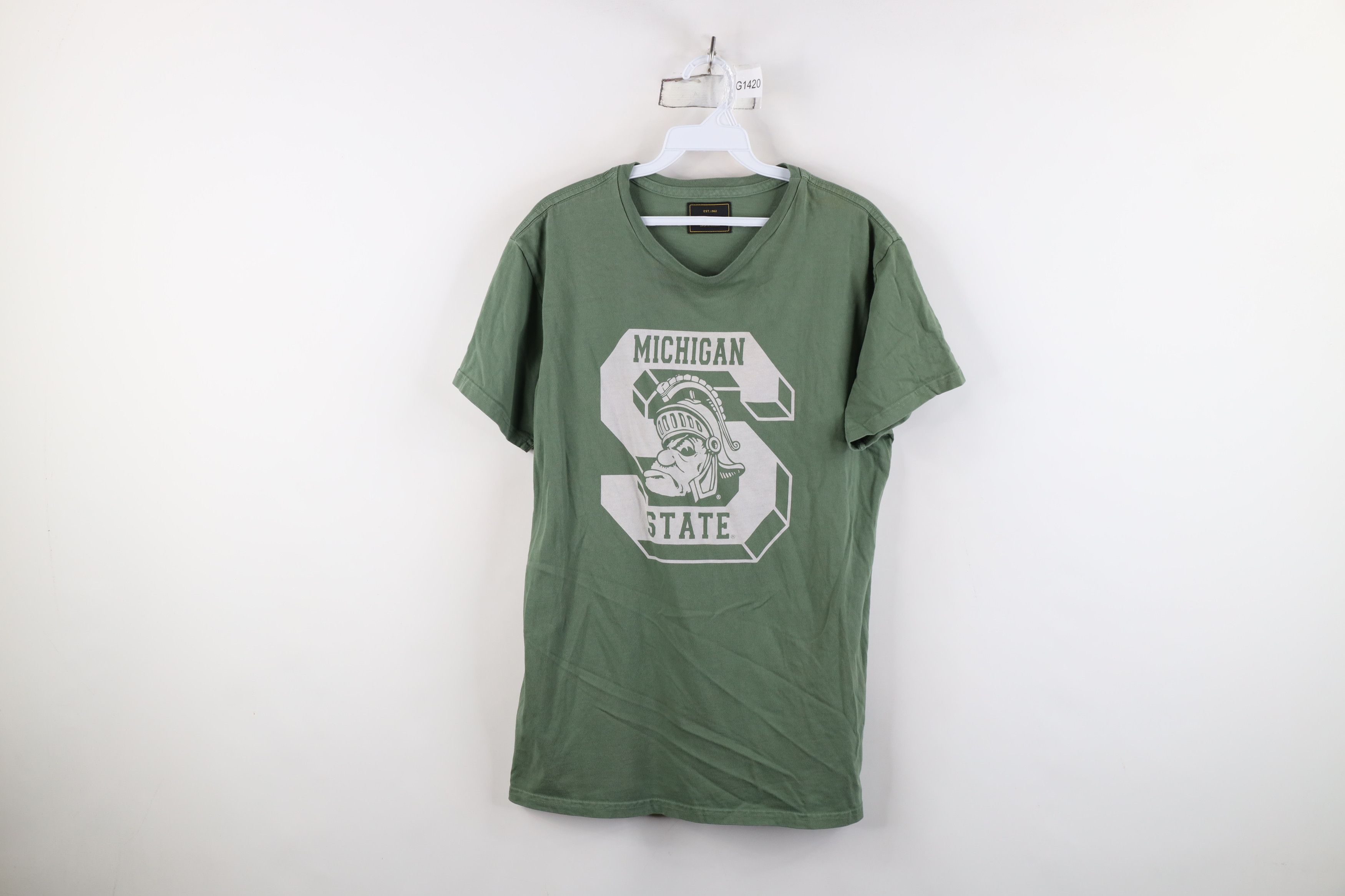 Vintage Retro Y2K Spell Out Michigan State University T-Shirt USA Size US M / EU 48-50 / 2 - 1 Thumbnail