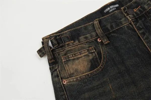 Japanese Brand VIBE Fashion loose men's oversize distressed washed jeans Size US 32 / EU 48 - 4 Thumbnail