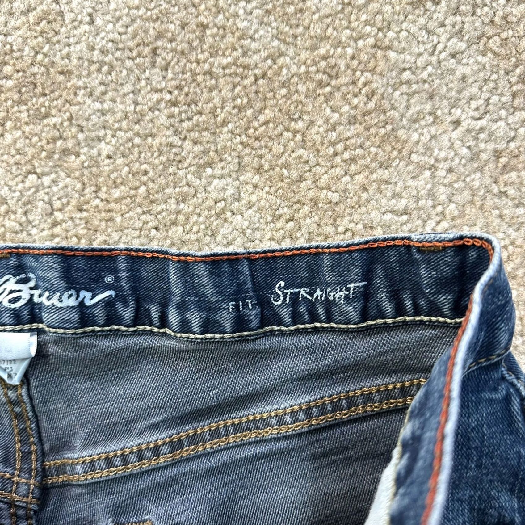 Eddie Bauer Eddie Bauer Jeans Men's 34x32 Blue Denim Straight Leg 5-Pocket Regular Waist Blue Denim Jeans Mens Size US 34 / EU 50 - 3 Thumbnail