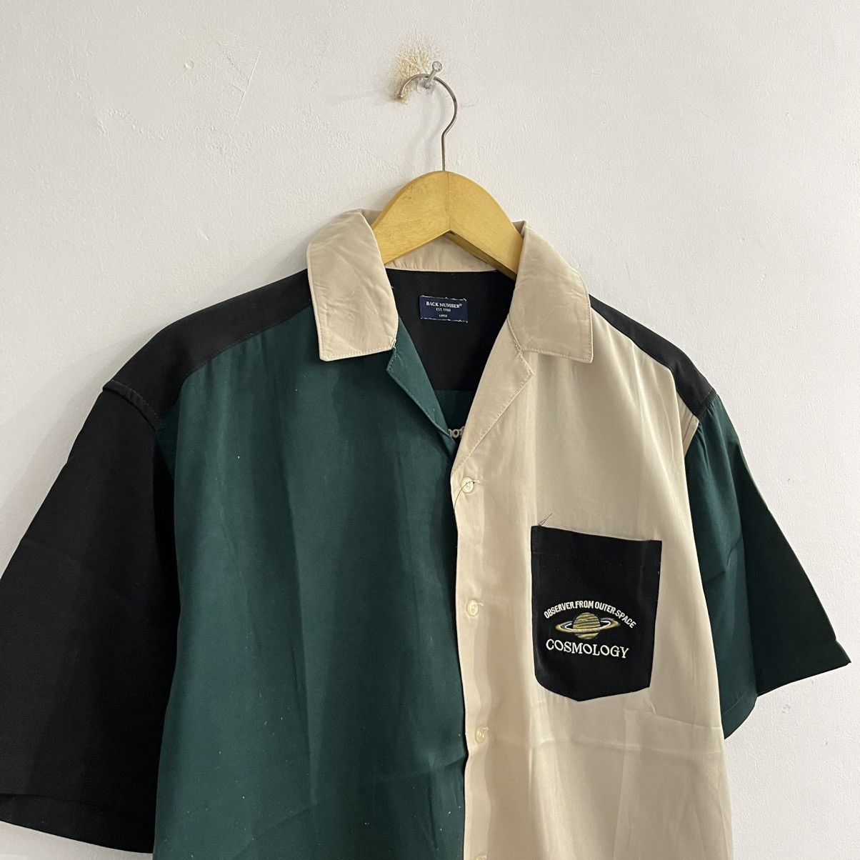 Japanese Brand Back Number Two Tone Color Graphic Button Up Size US L / EU 52-54 / 3 - 3 Thumbnail