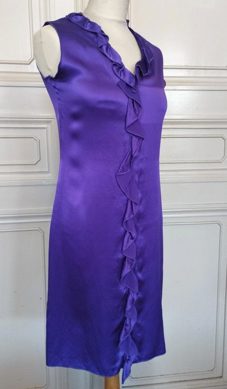 Designer Regina Rubens Robe Cocktail Soirée Soie T2 TM Size M / US 6-8 / IT 42-44 - 1 Thumbnail