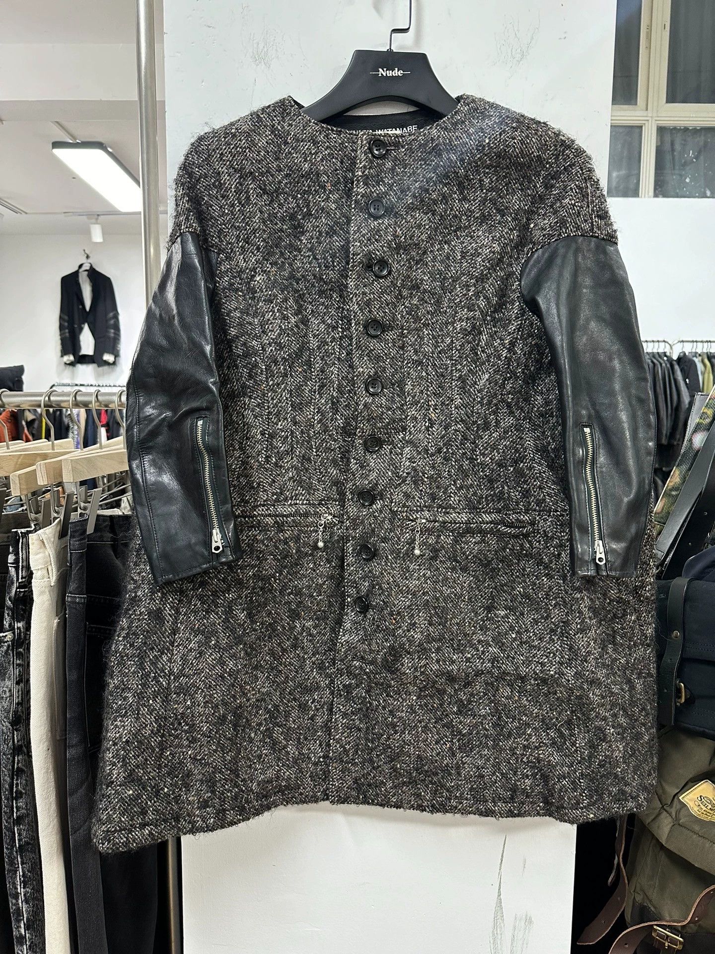 Junya Watanabe Junya Watanabe 11aw Mixed Fabric Coat S Runway Fit Size S / US 4 / IT 40 - 1 Thumbnail