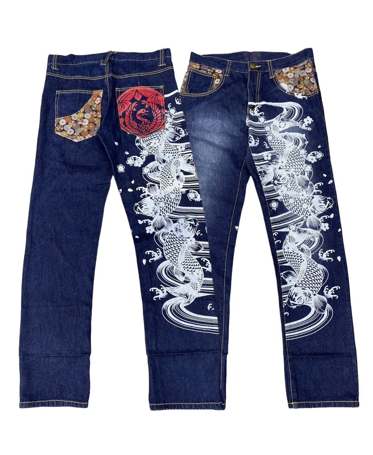 Japanese Brand japanese brand koi sukajan denim japan Size US 29 - 2 Thumbnail