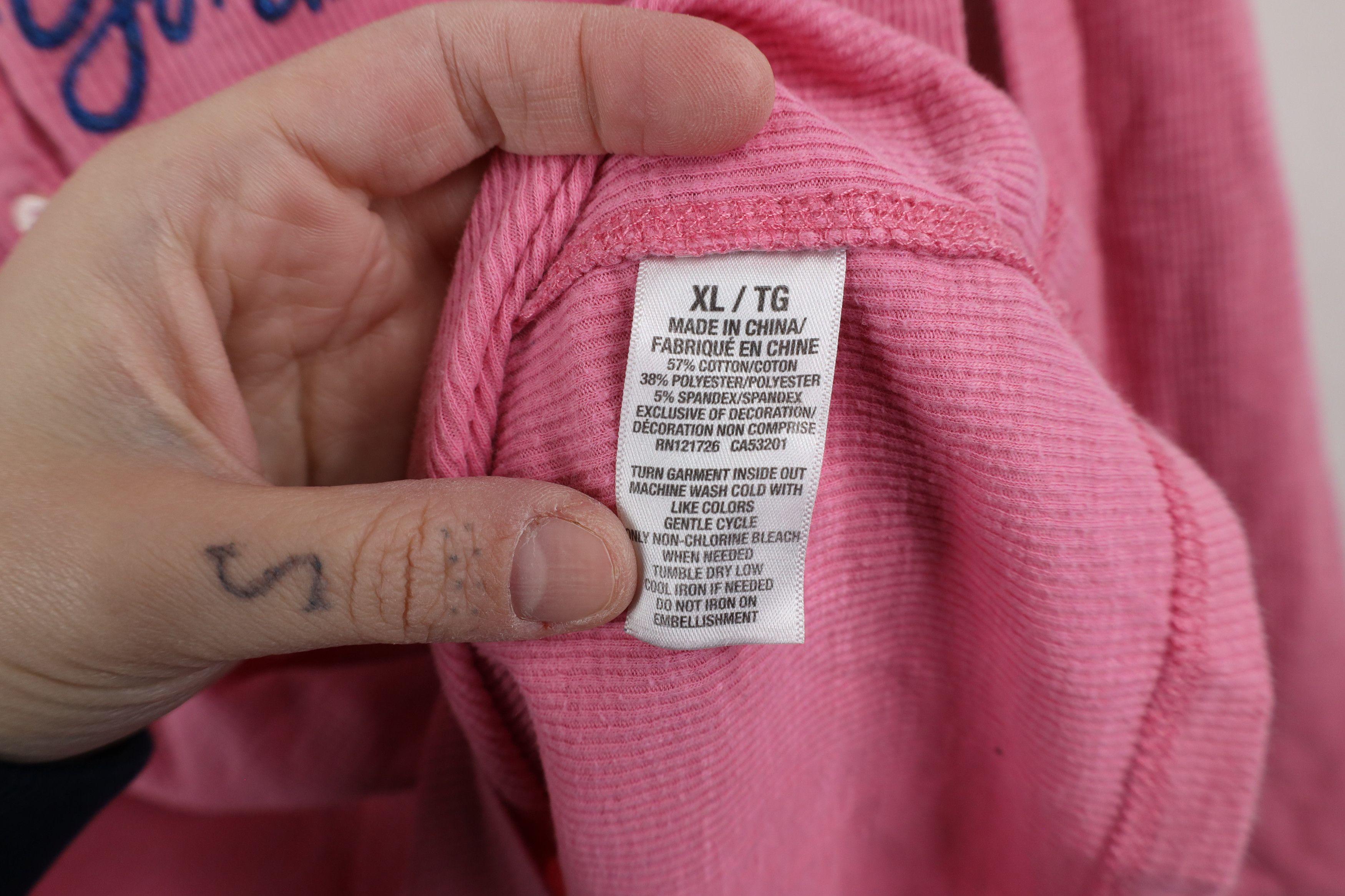 Aeropostale × Vintage Vintage Y2K 90s Aeropostale Waffle Knit Henley T-Shirt Size XL / US 12-14 / IT 48-50 - 8 Thumbnail