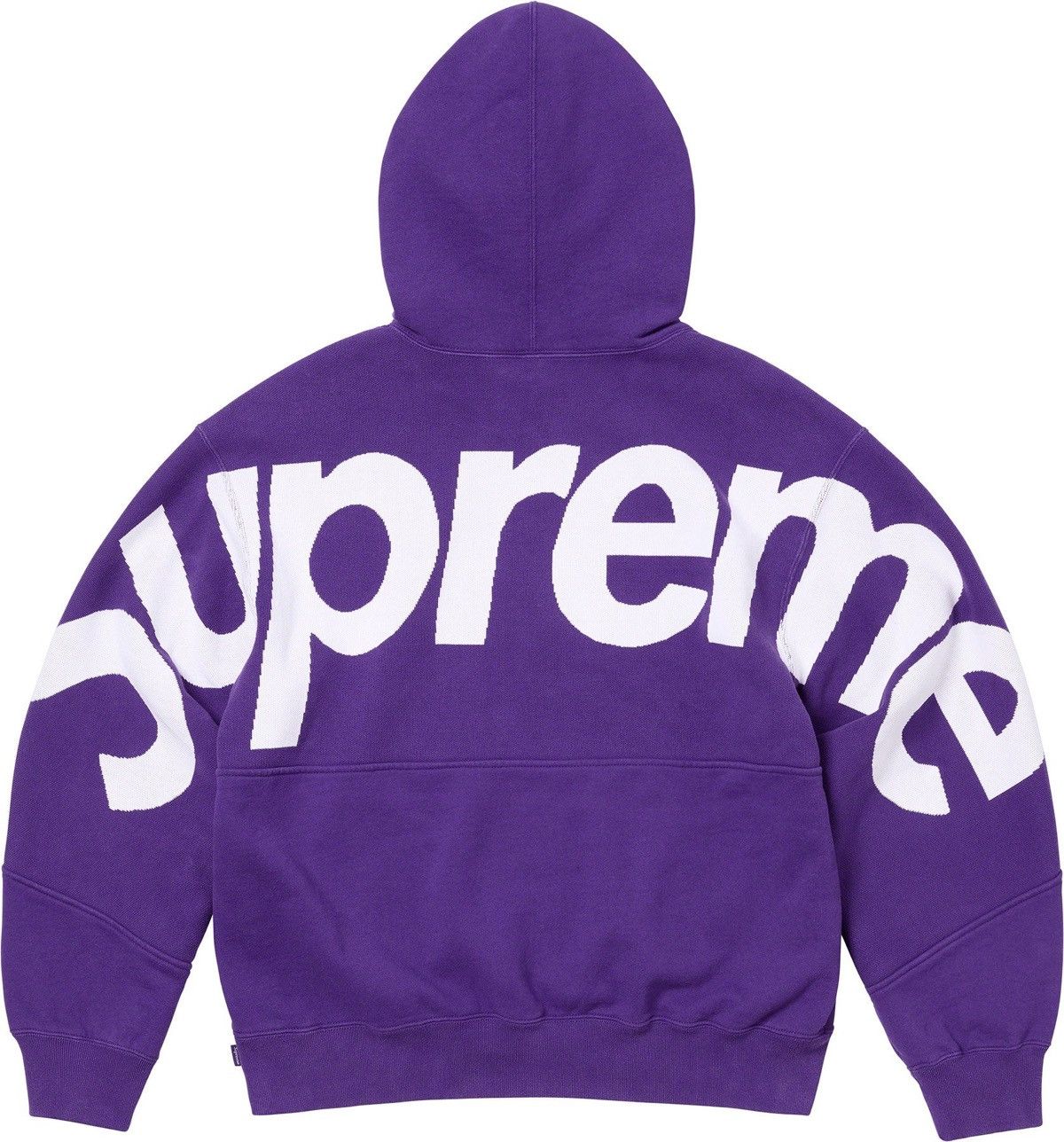 image of Supreme Big Logo Hoodie in Purple, Men's (Size 2XL)