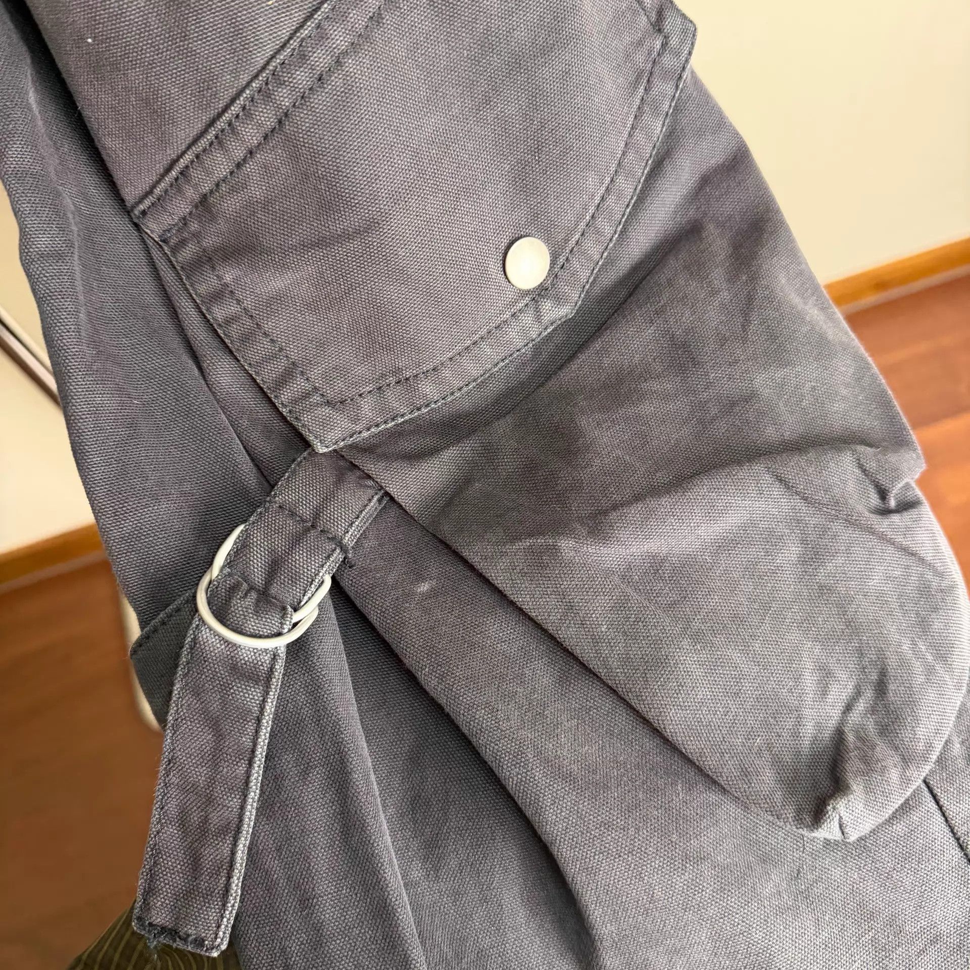 Acne Studios Acne SS24 loose work pants 34 women's charcoal Size 24" / US 00 / IT 34 - 4 Thumbnail