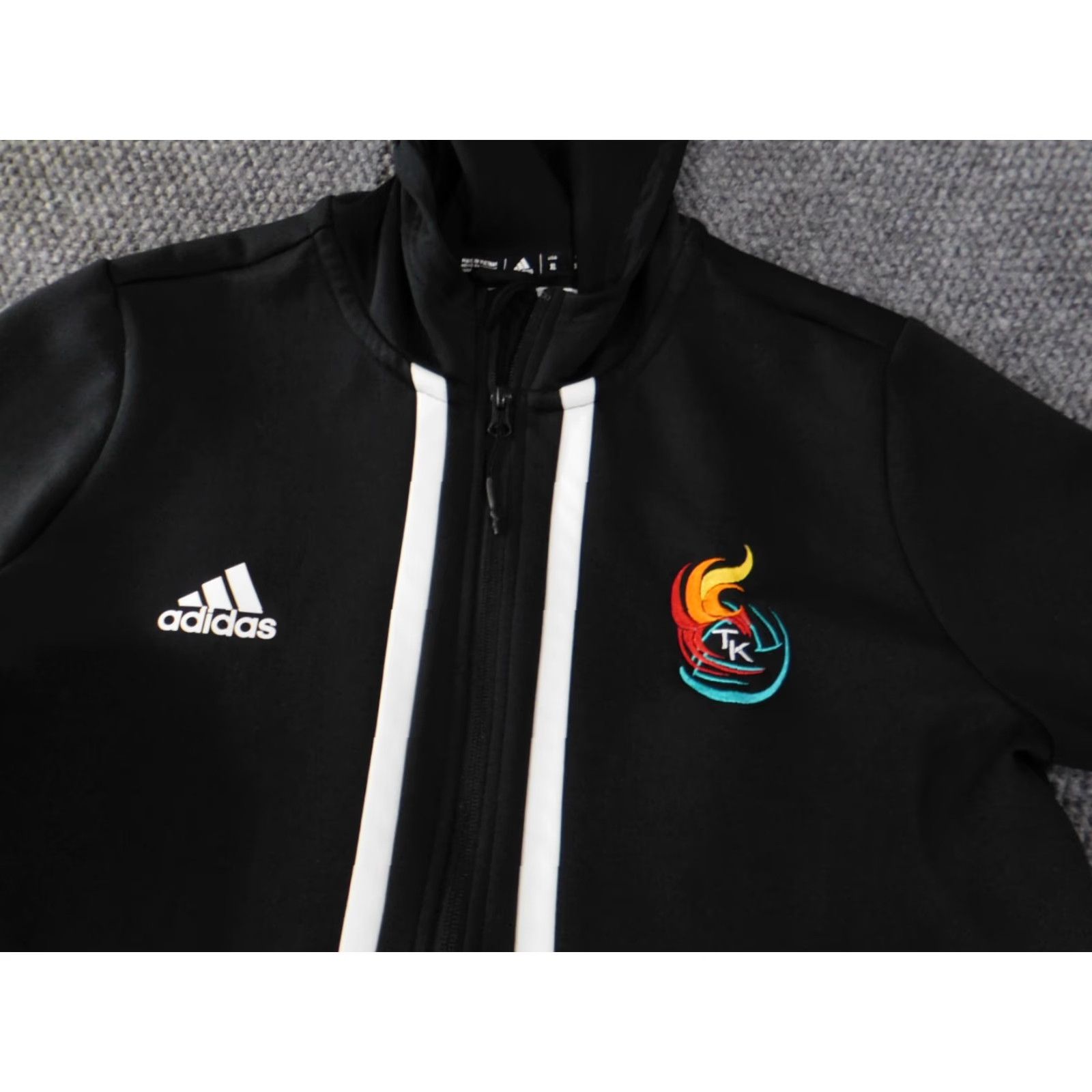 Adidas Adidas Jacket Womens XL Black Y2K Vintage Retro Full Zip Activewear Track Jacket Mens Women Size XL / US 12-14 / IT 48-50 - 3 Thumbnail