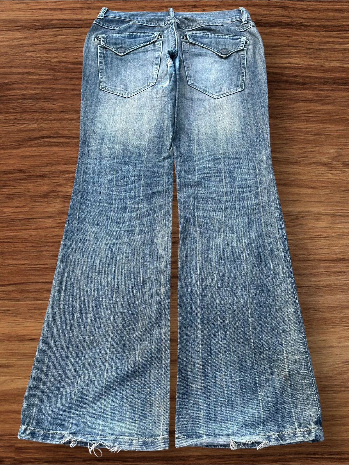Japanese Brand Vintage Japanese Brand Red Pepper Mud Max Washed Flare Jeans Size US 34 / EU 50 - 2 Thumbnail